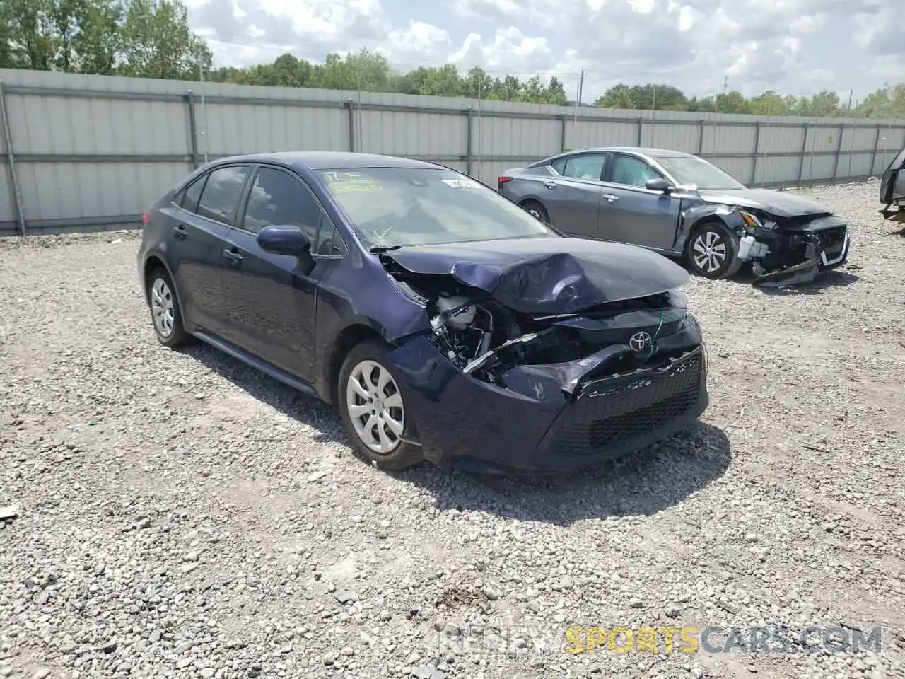 1 Photograph of a damaged car JTDEPRAE9LJ053200 TOYOTA COROLLA 2020