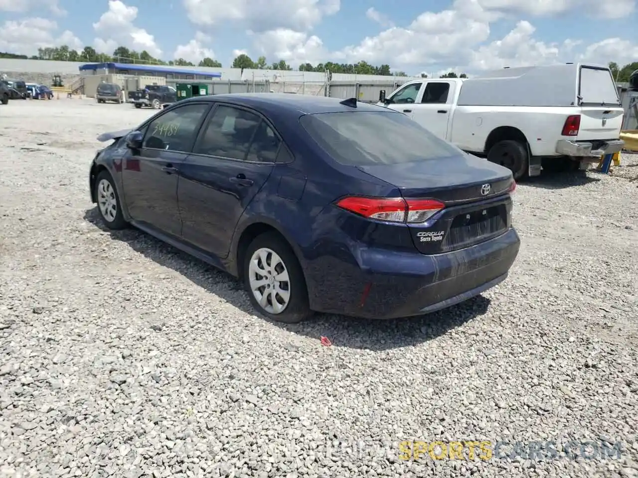 3 Photograph of a damaged car JTDEPRAE9LJ053200 TOYOTA COROLLA 2020