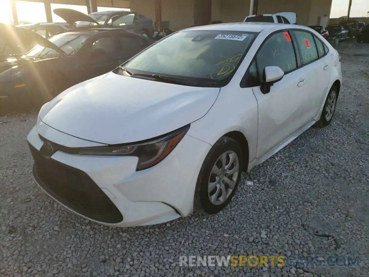 2 Photograph of a damaged car JTDEPRAE9LJ053343 TOYOTA COROLLA 2020