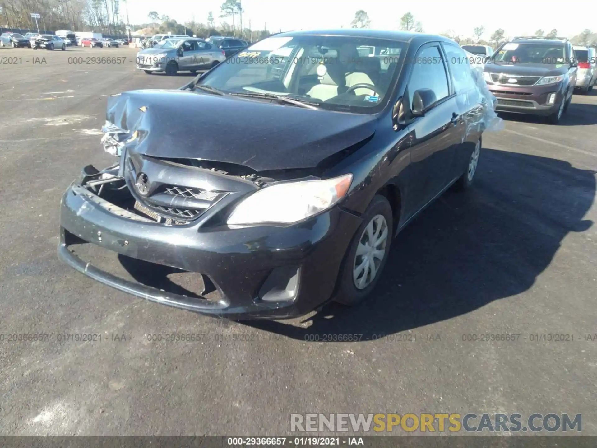 2 Photograph of a damaged car JTDEPRAE9LJ053486 TOYOTA COROLLA 2020