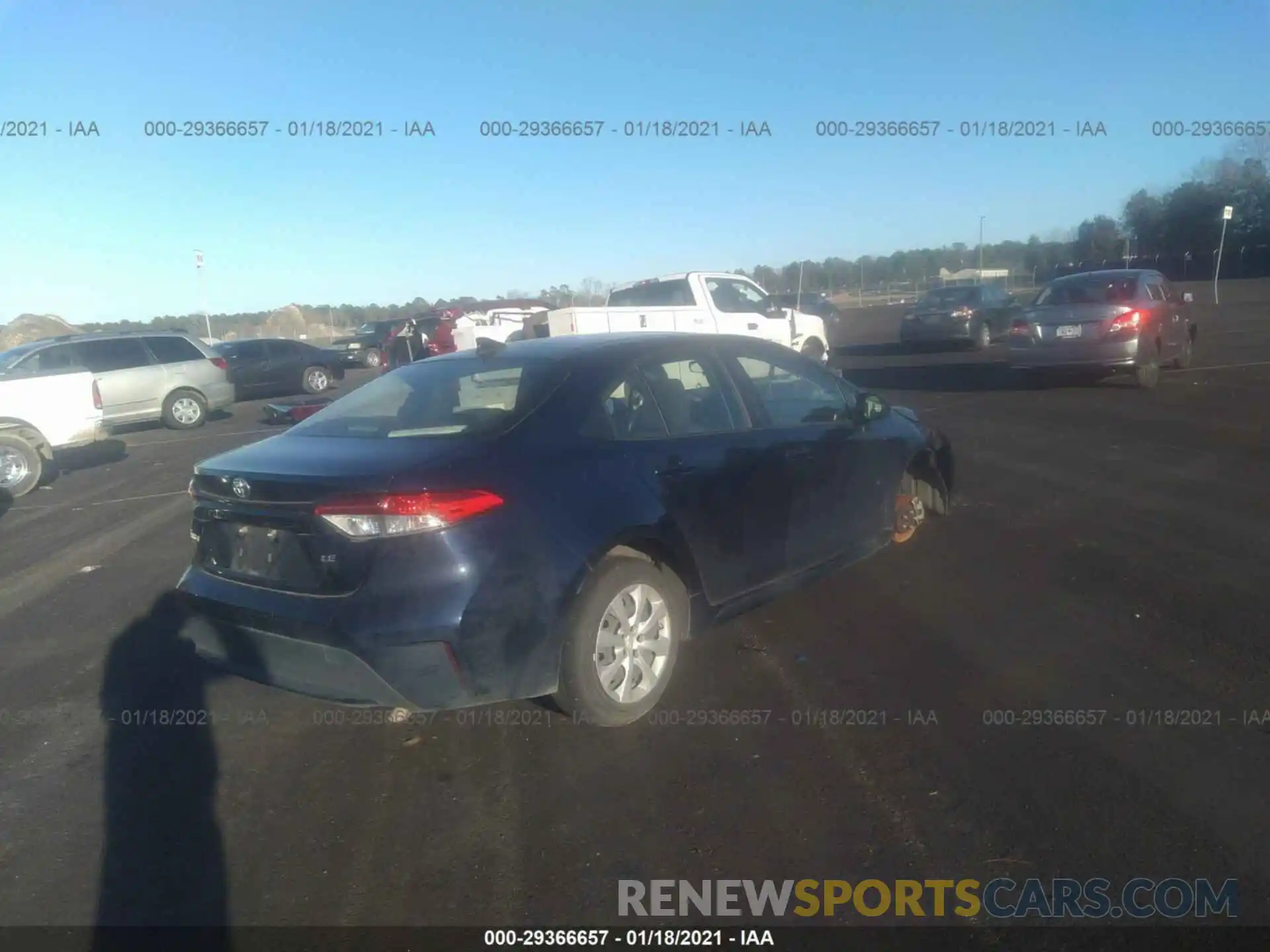 4 Photograph of a damaged car JTDEPRAE9LJ053486 TOYOTA COROLLA 2020