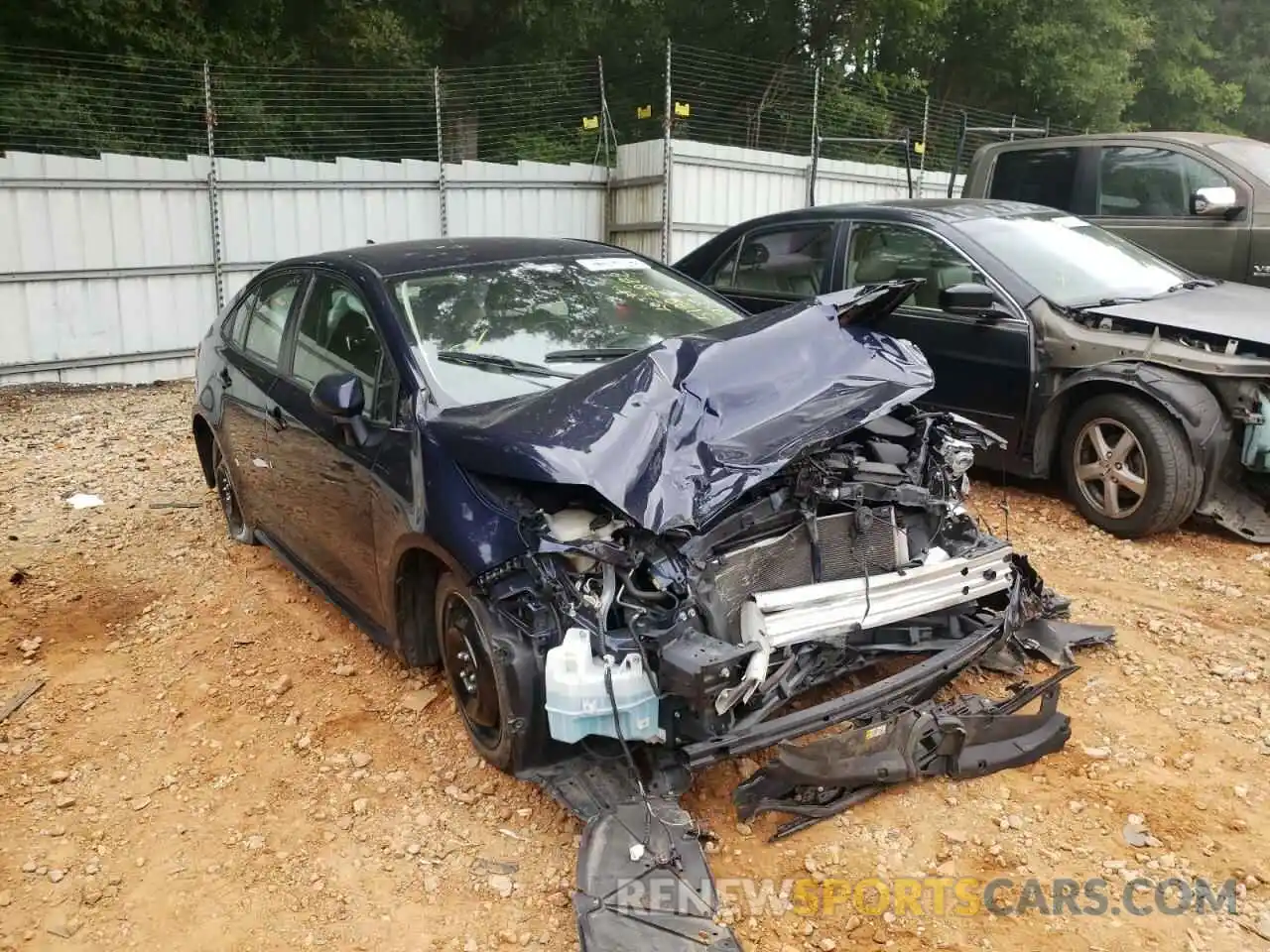 1 Photograph of a damaged car JTDEPRAE9LJ053584 TOYOTA COROLLA 2020