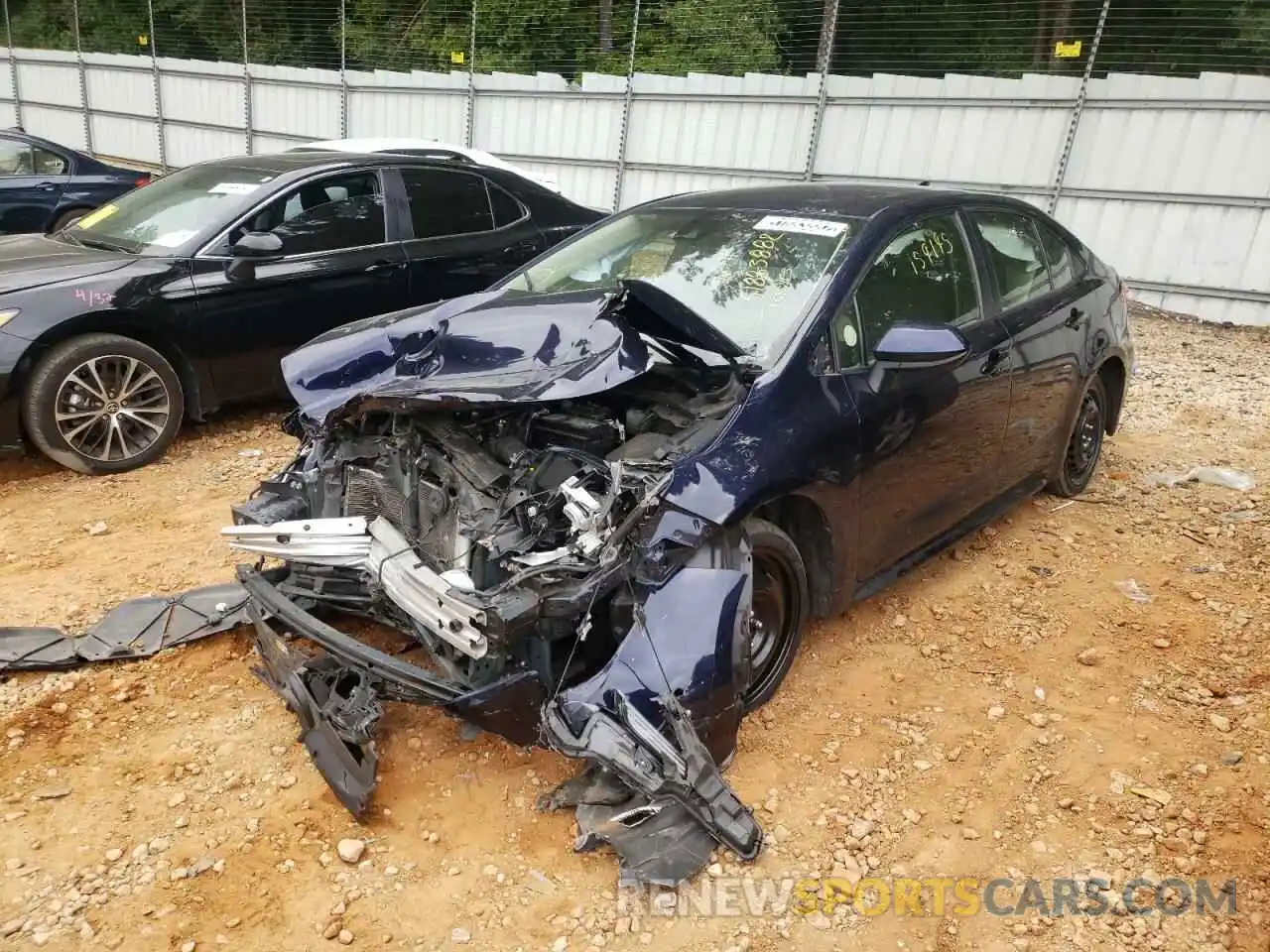 2 Photograph of a damaged car JTDEPRAE9LJ053584 TOYOTA COROLLA 2020