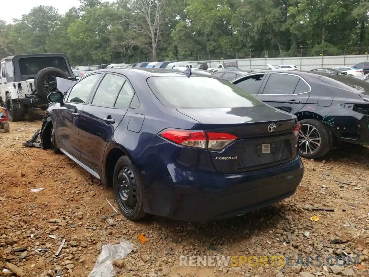 3 Photograph of a damaged car JTDEPRAE9LJ053584 TOYOTA COROLLA 2020