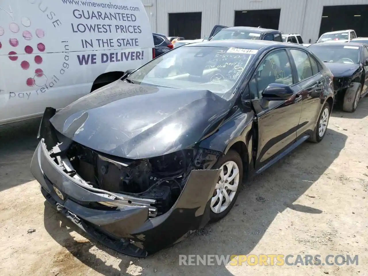 2 Photograph of a damaged car JTDEPRAE9LJ054184 TOYOTA COROLLA 2020