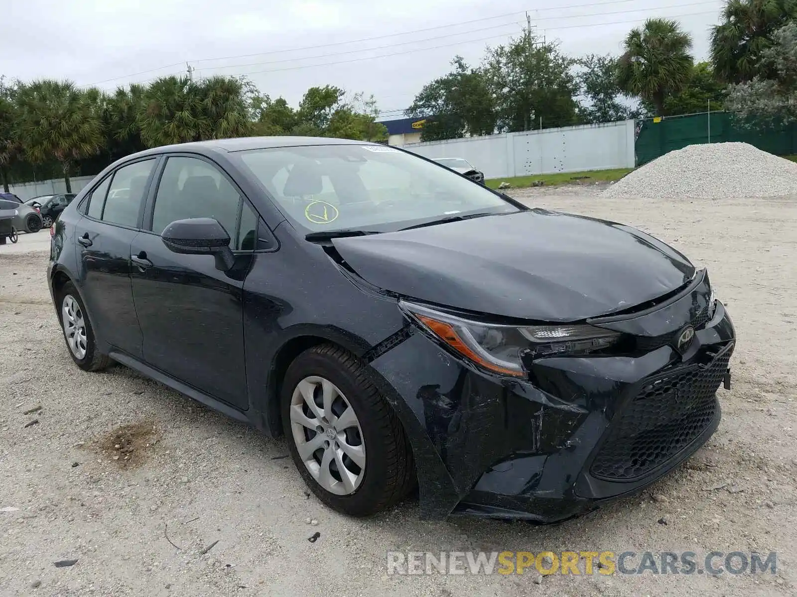 1 Photograph of a damaged car JTDEPRAE9LJ054198 TOYOTA COROLLA 2020