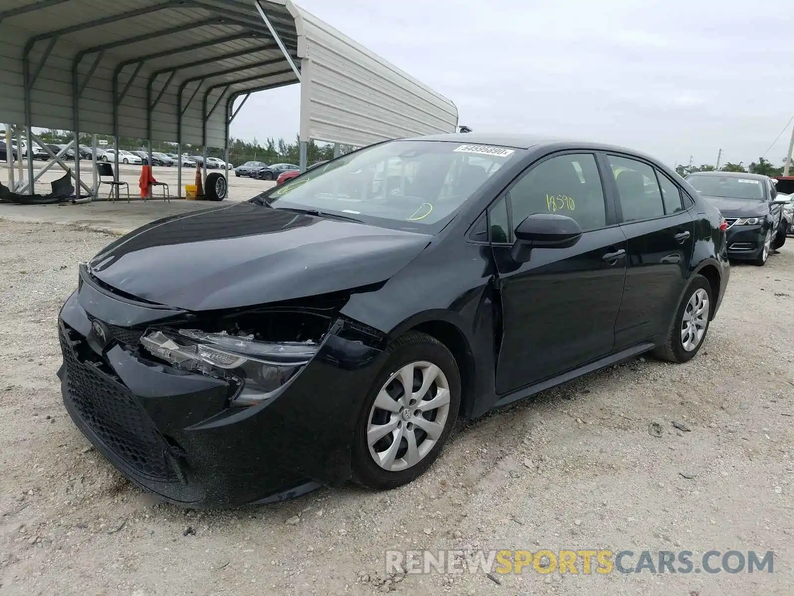 2 Photograph of a damaged car JTDEPRAE9LJ054198 TOYOTA COROLLA 2020