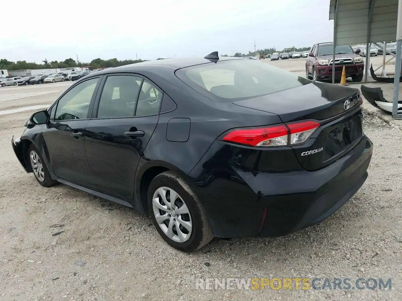 3 Photograph of a damaged car JTDEPRAE9LJ054198 TOYOTA COROLLA 2020