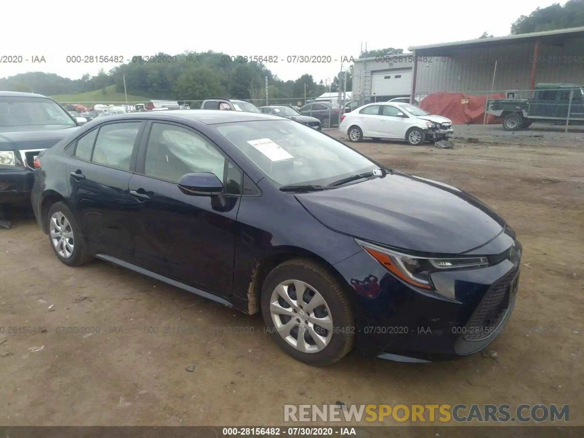 1 Photograph of a damaged car JTDEPRAE9LJ054637 TOYOTA COROLLA 2020