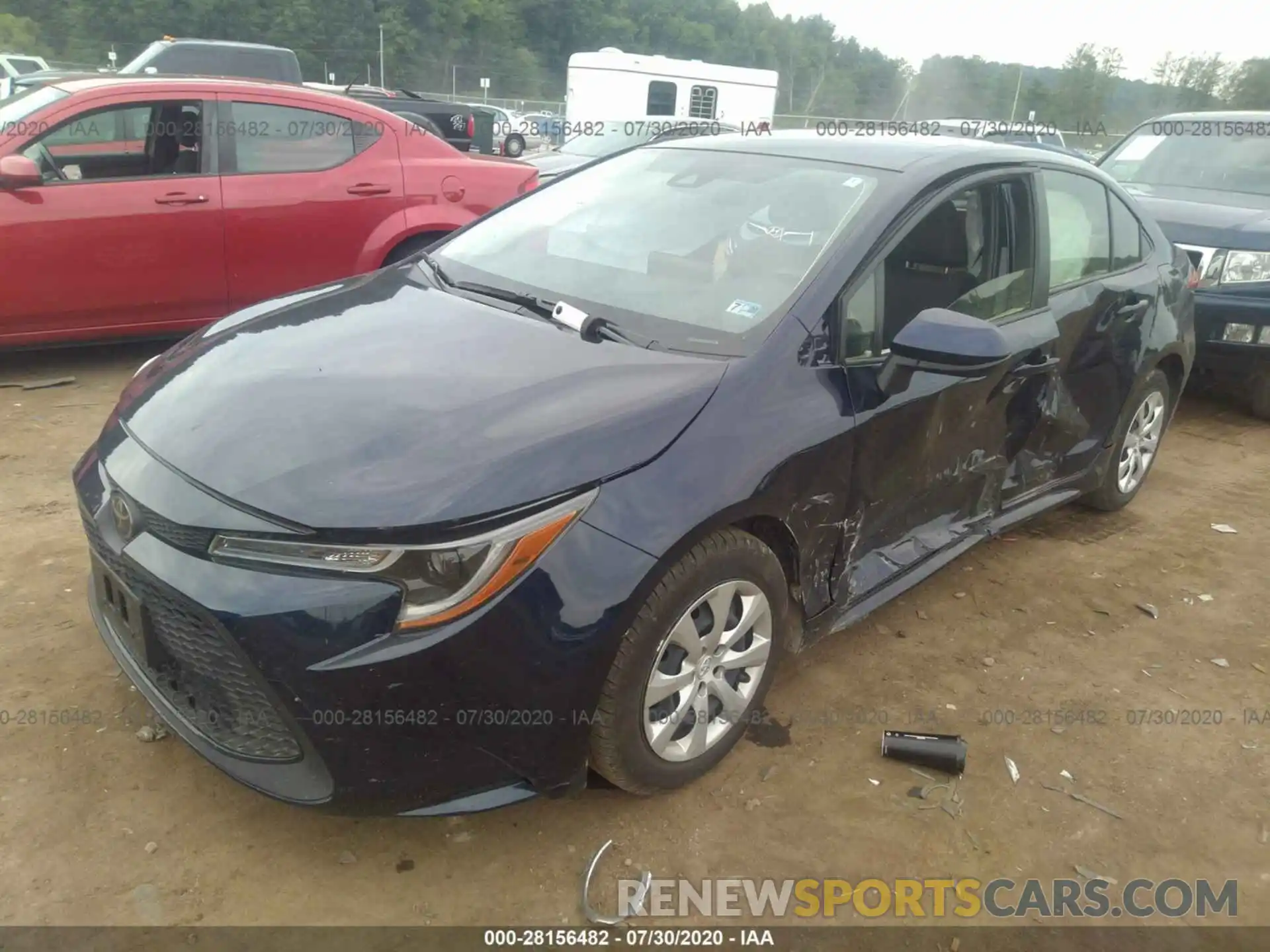 2 Photograph of a damaged car JTDEPRAE9LJ054637 TOYOTA COROLLA 2020