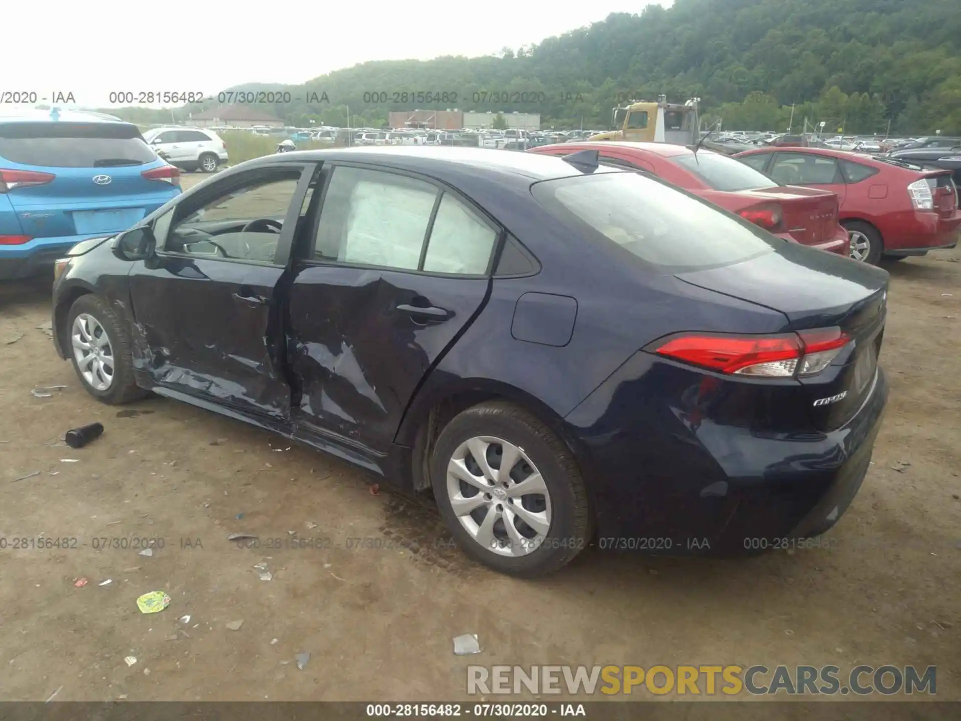 3 Photograph of a damaged car JTDEPRAE9LJ054637 TOYOTA COROLLA 2020