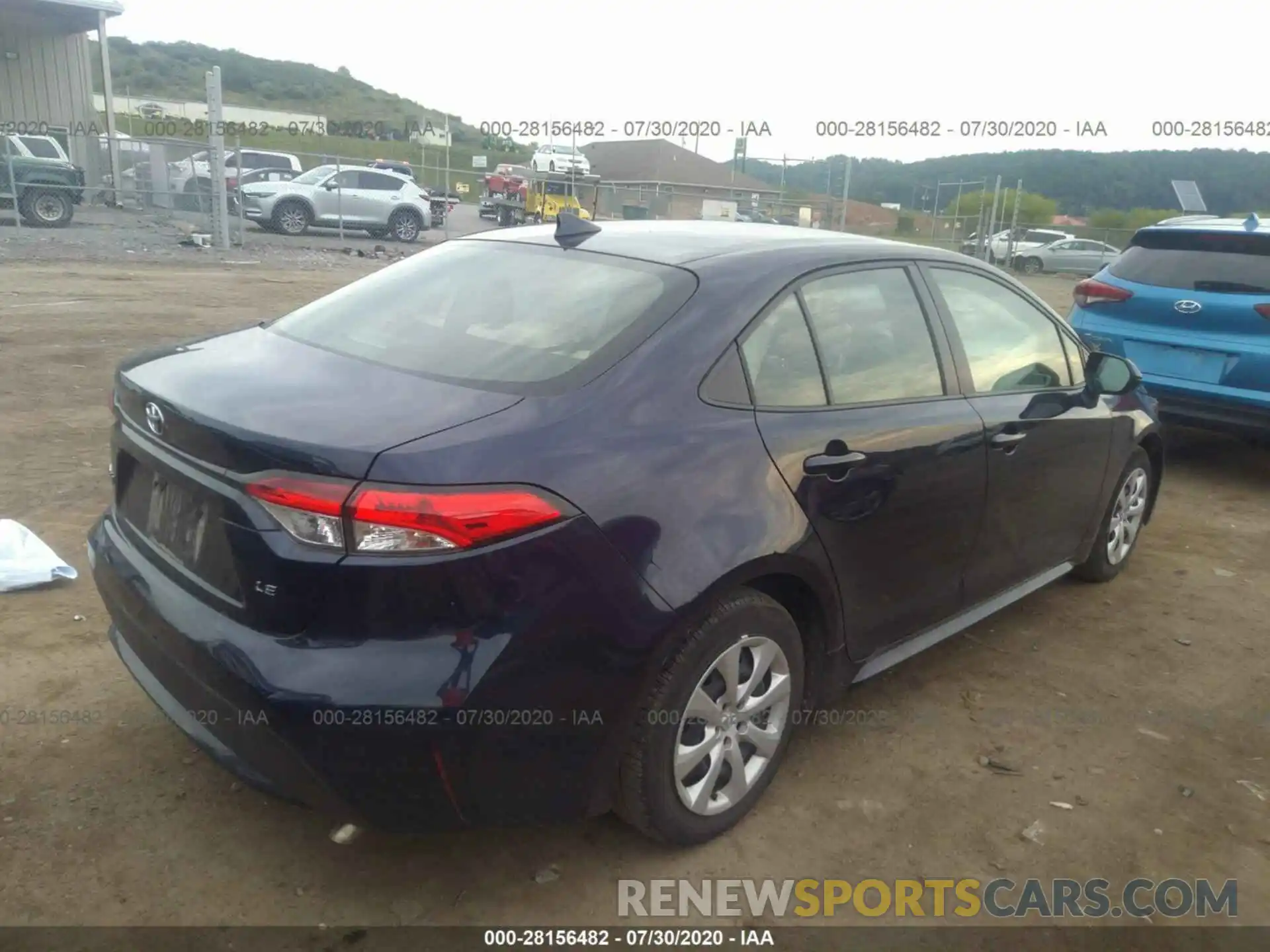 4 Photograph of a damaged car JTDEPRAE9LJ054637 TOYOTA COROLLA 2020