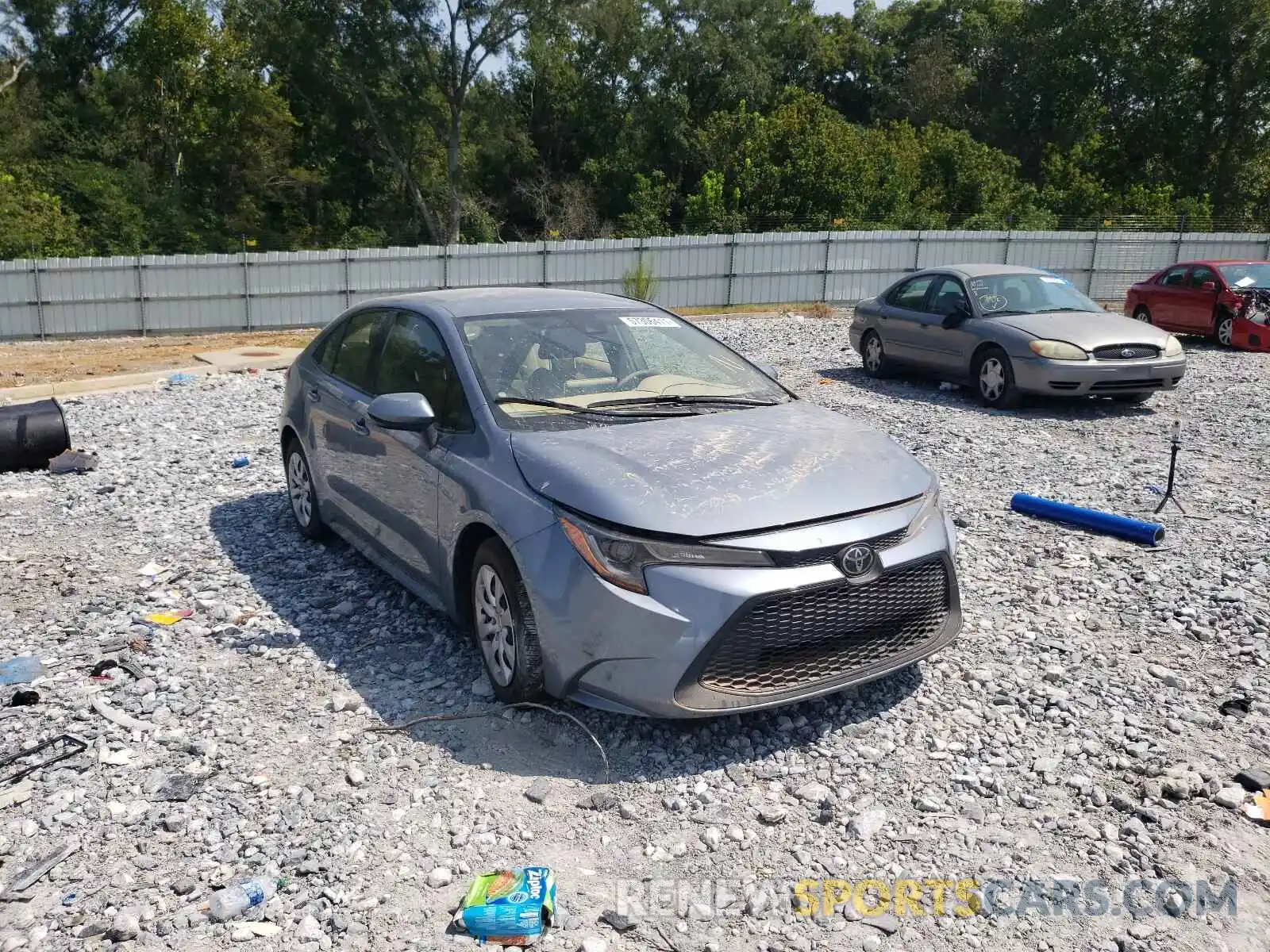 1 Photograph of a damaged car JTDEPRAE9LJ055495 TOYOTA COROLLA 2020