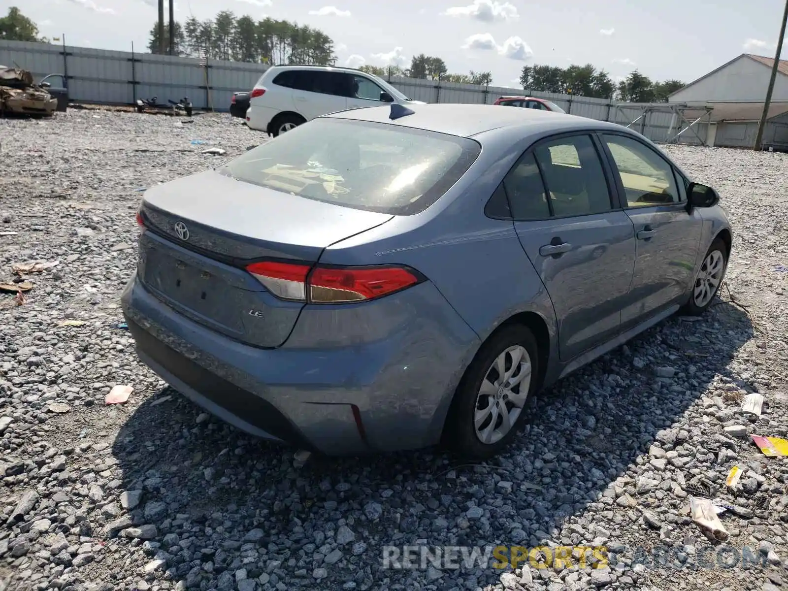 4 Photograph of a damaged car JTDEPRAE9LJ055495 TOYOTA COROLLA 2020