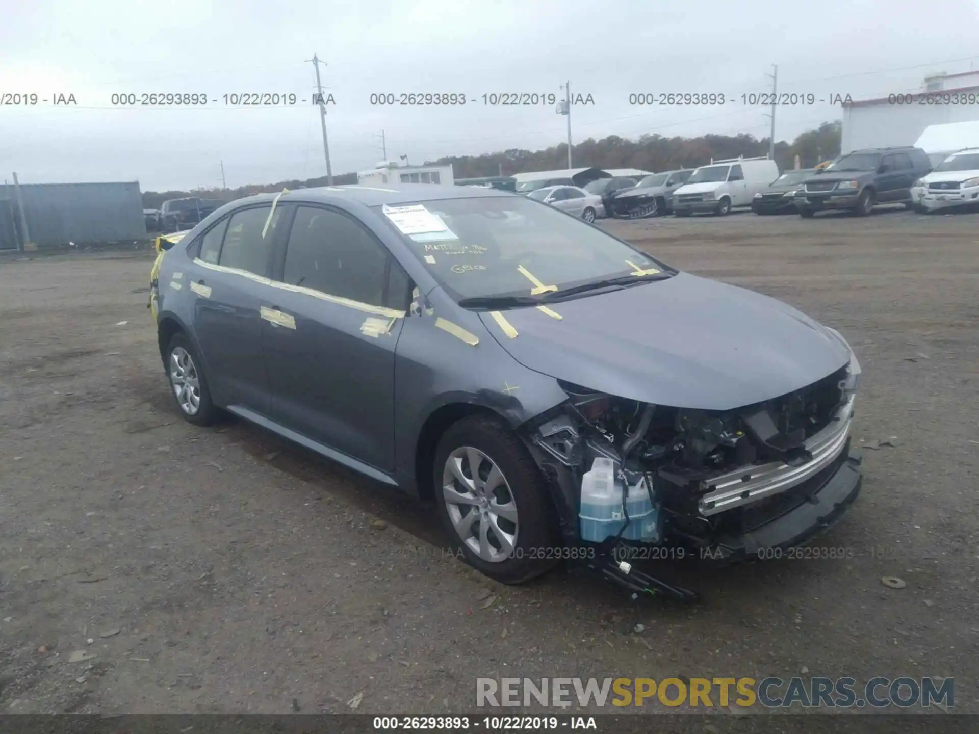 1 Photograph of a damaged car JTDEPRAE9LJ055643 TOYOTA COROLLA 2020