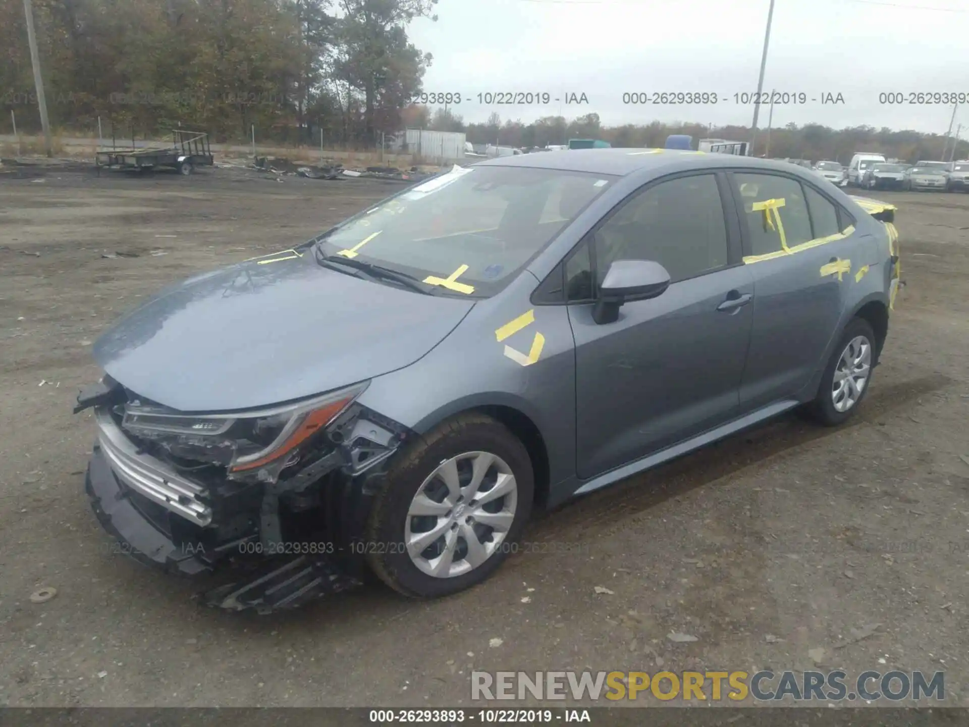 2 Photograph of a damaged car JTDEPRAE9LJ055643 TOYOTA COROLLA 2020