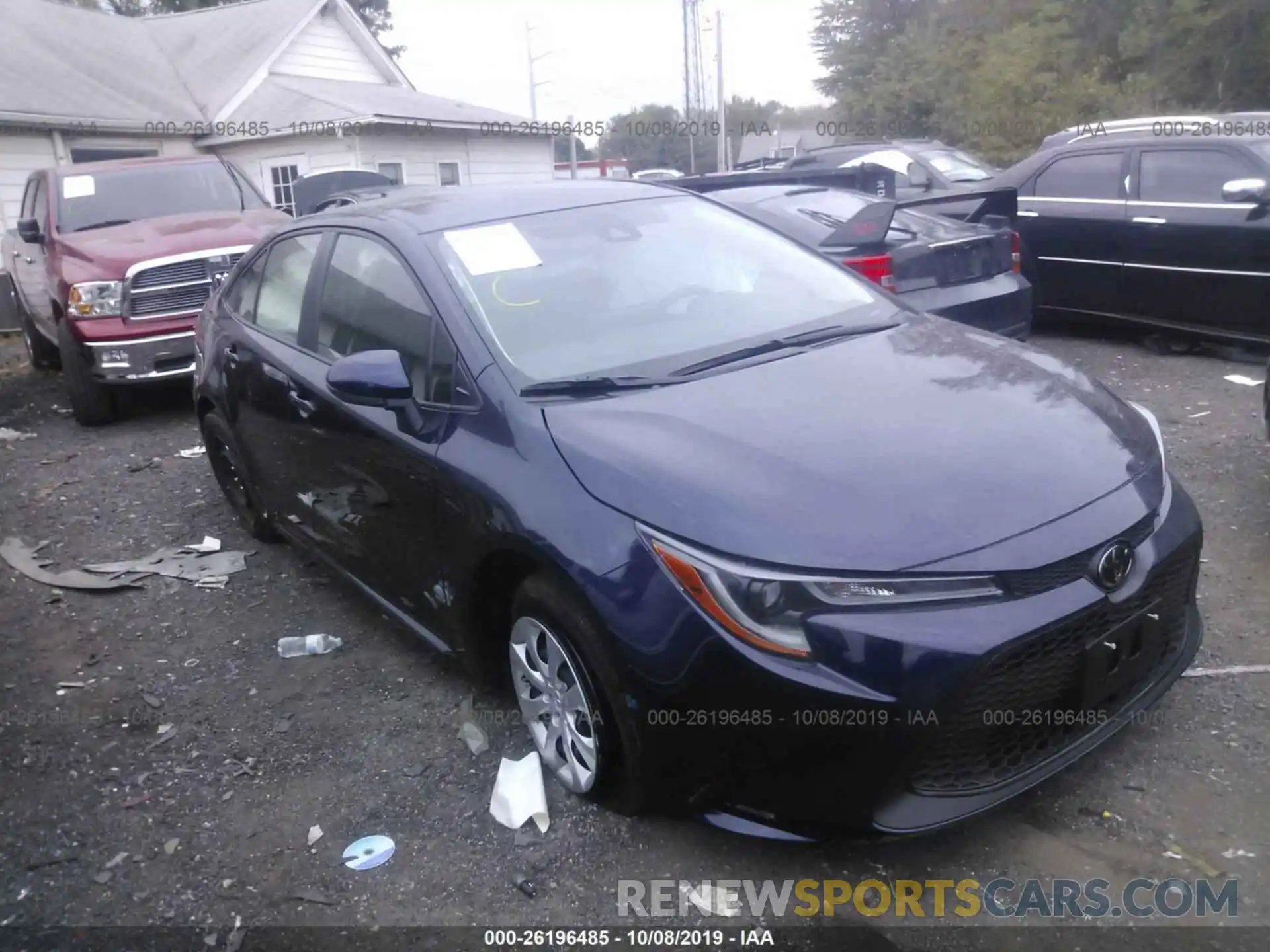 1 Photograph of a damaged car JTDEPRAE9LJ055836 TOYOTA COROLLA 2020