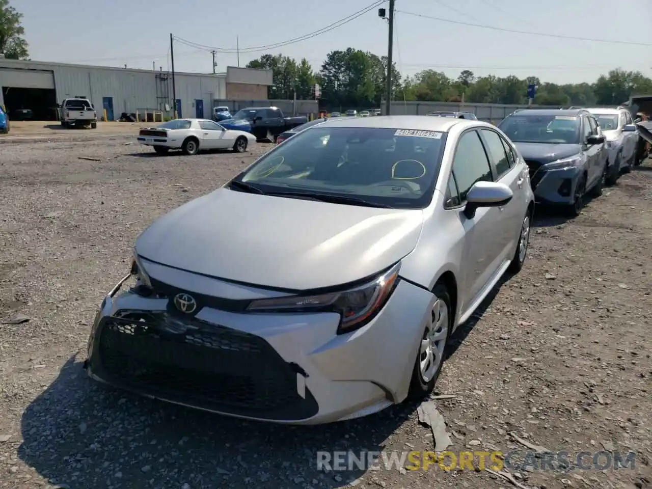 2 Photograph of a damaged car JTDEPRAE9LJ056162 TOYOTA COROLLA 2020