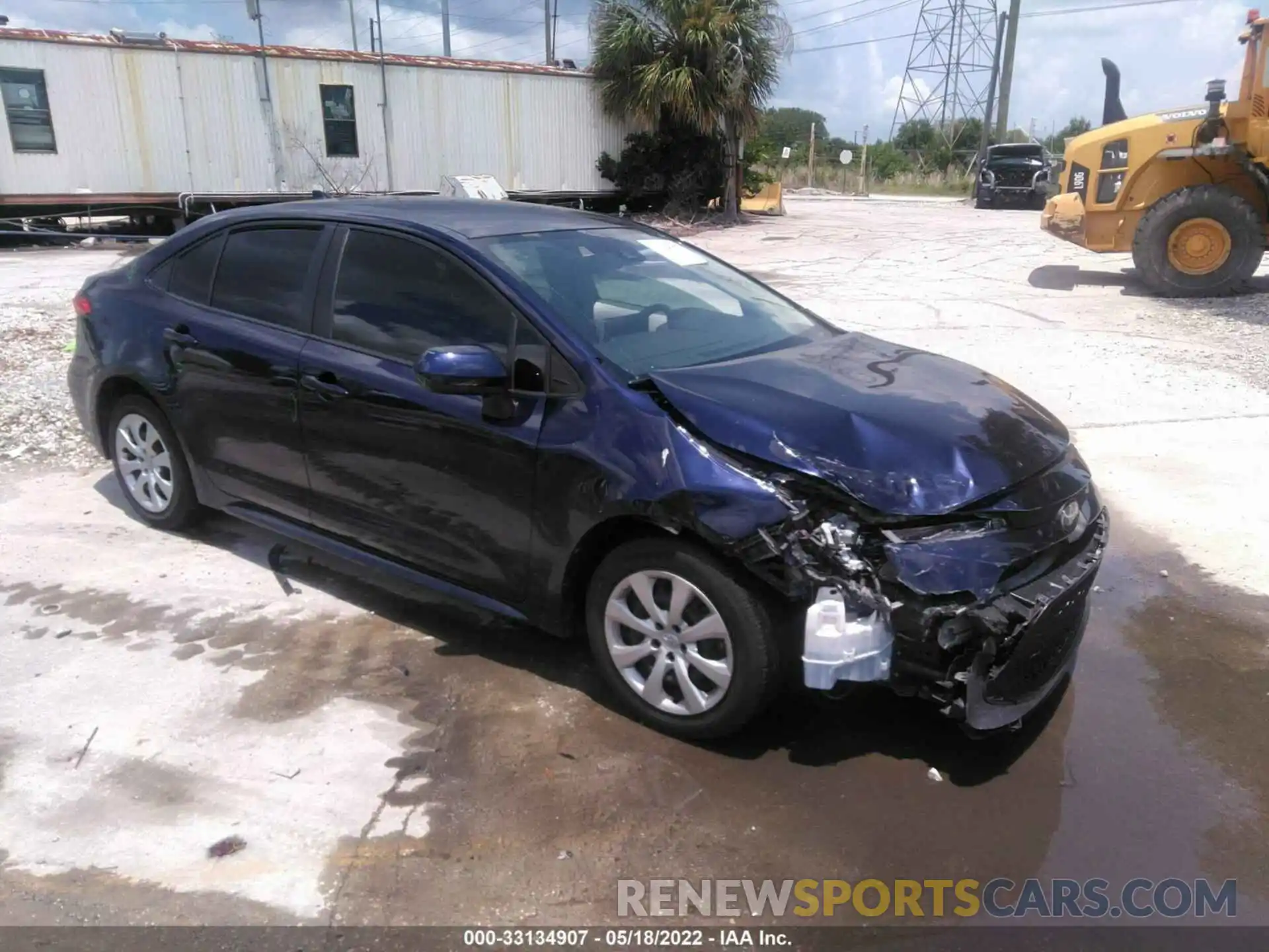 1 Photograph of a damaged car JTDEPRAE9LJ056632 TOYOTA COROLLA 2020