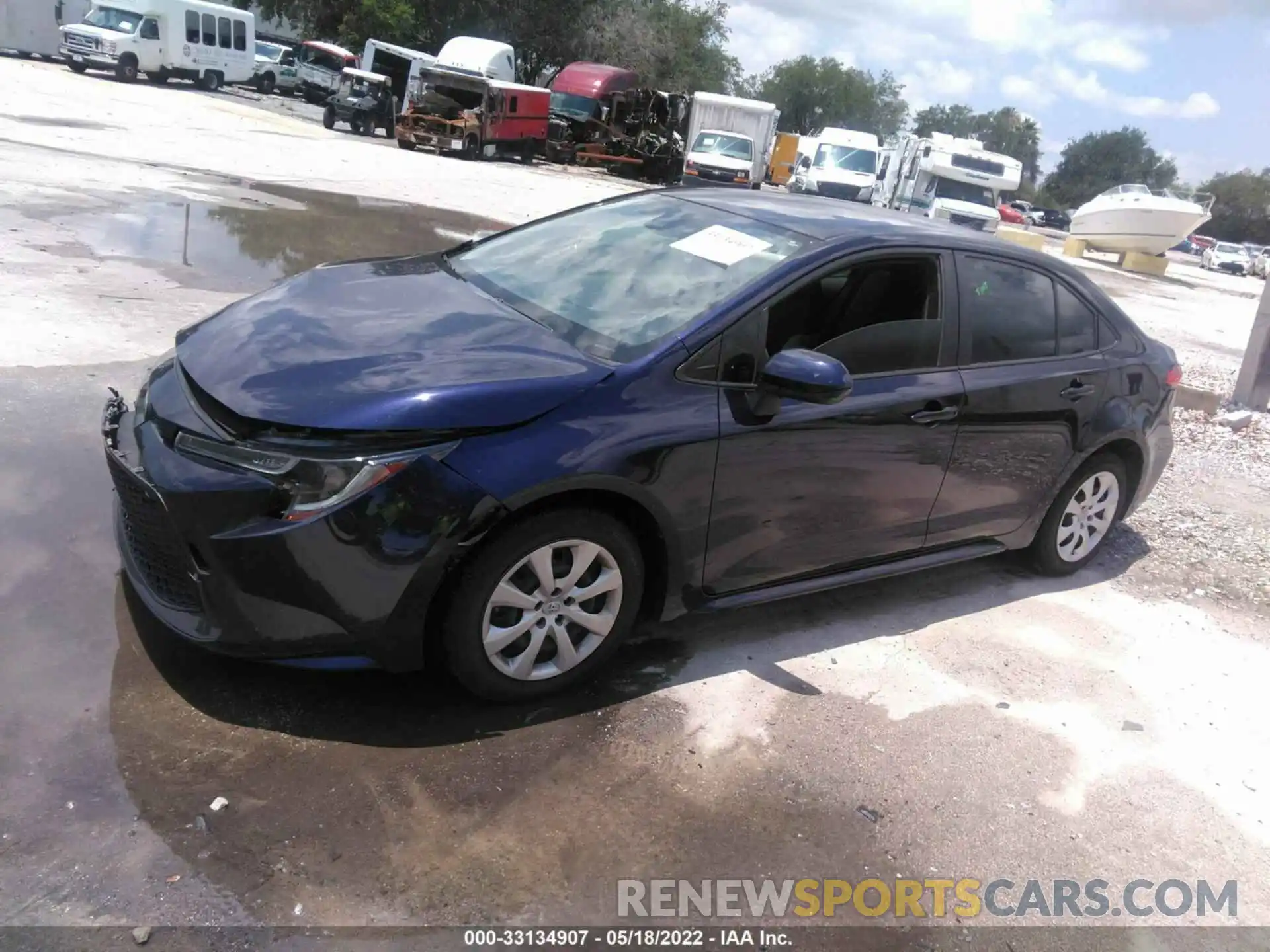 2 Photograph of a damaged car JTDEPRAE9LJ056632 TOYOTA COROLLA 2020