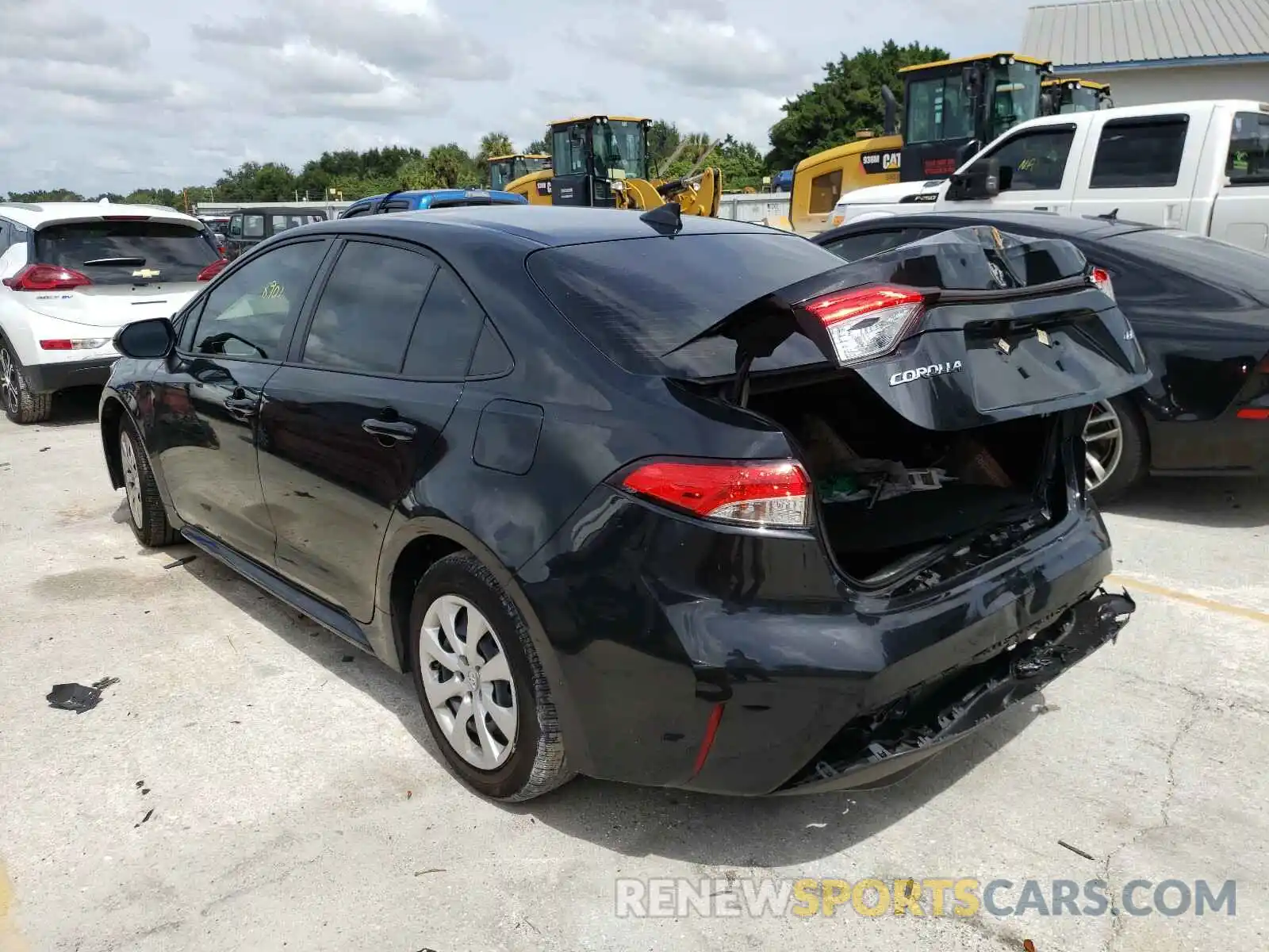 3 Photograph of a damaged car JTDEPRAE9LJ057036 TOYOTA COROLLA 2020