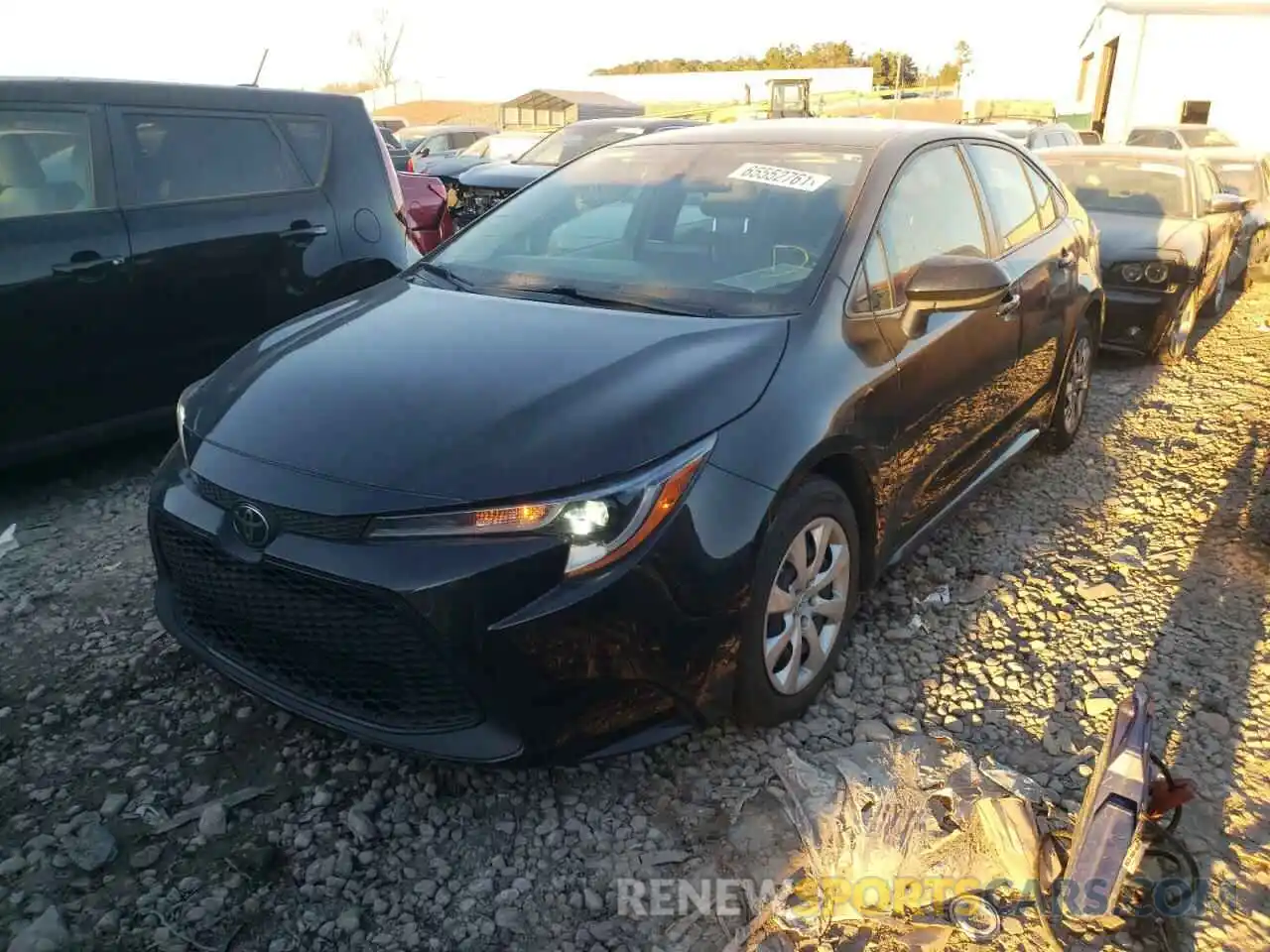 2 Photograph of a damaged car JTDEPRAE9LJ058025 TOYOTA COROLLA 2020