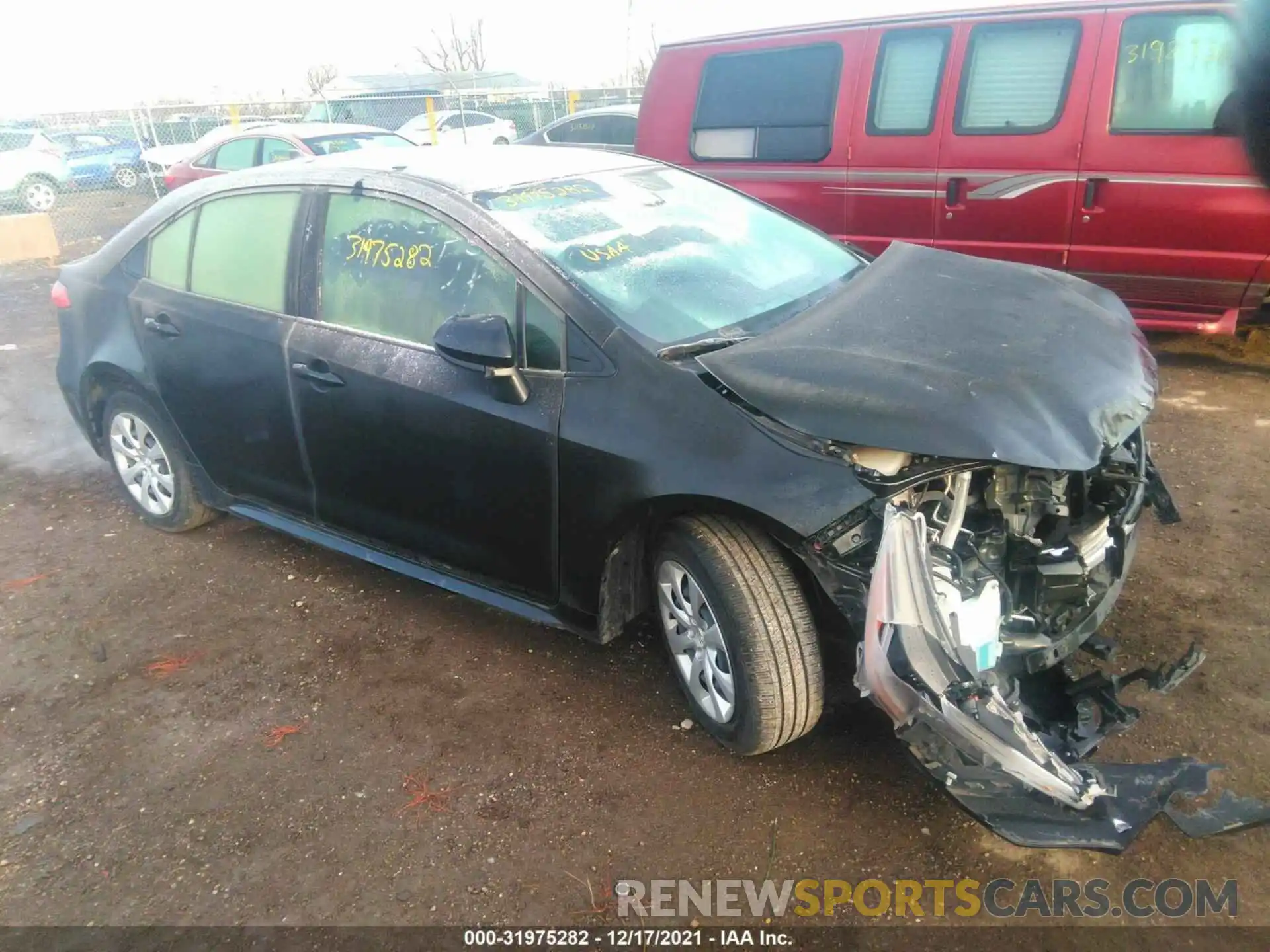 1 Photograph of a damaged car JTDEPRAE9LJ058414 TOYOTA COROLLA 2020