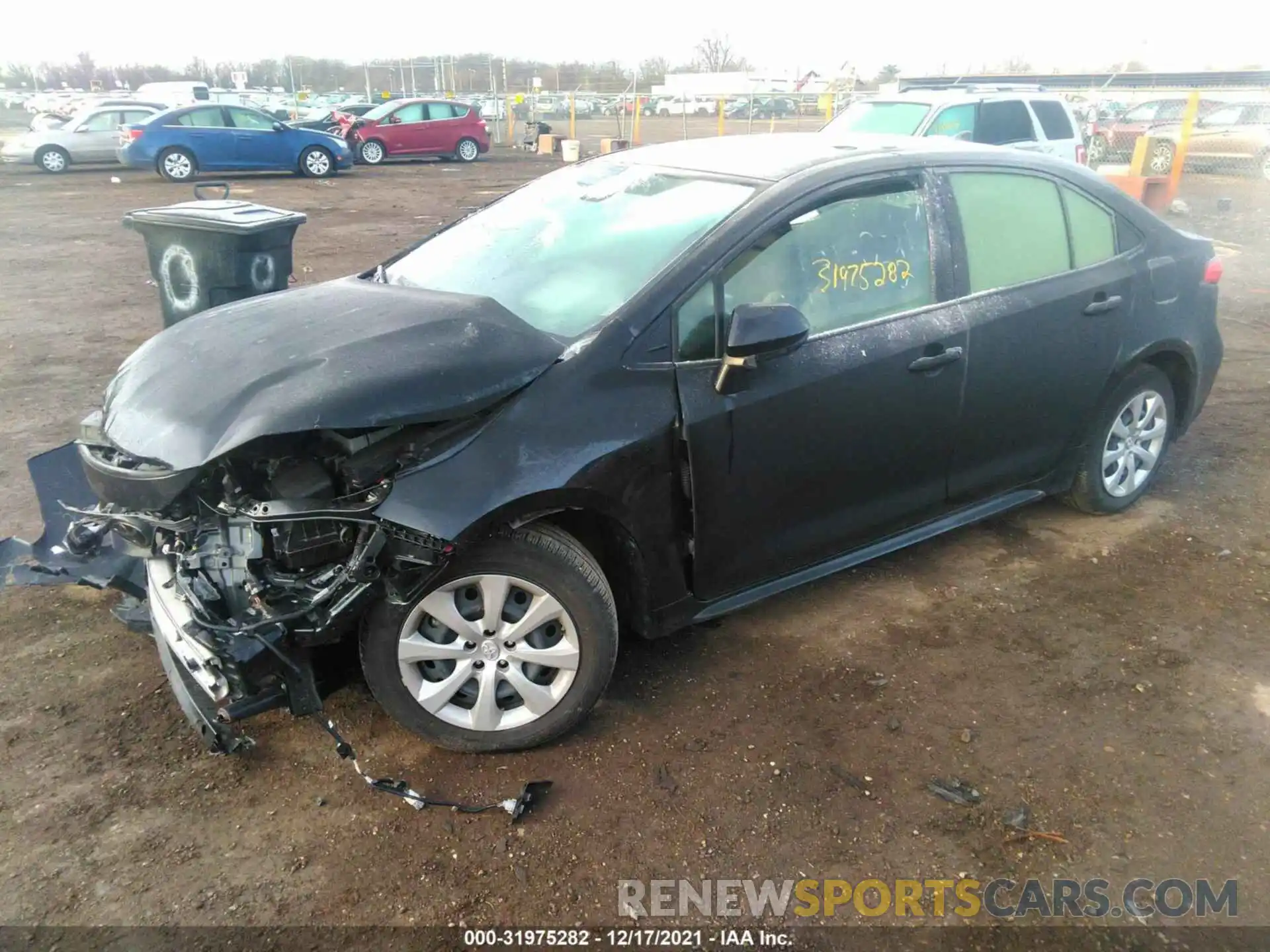 2 Photograph of a damaged car JTDEPRAE9LJ058414 TOYOTA COROLLA 2020