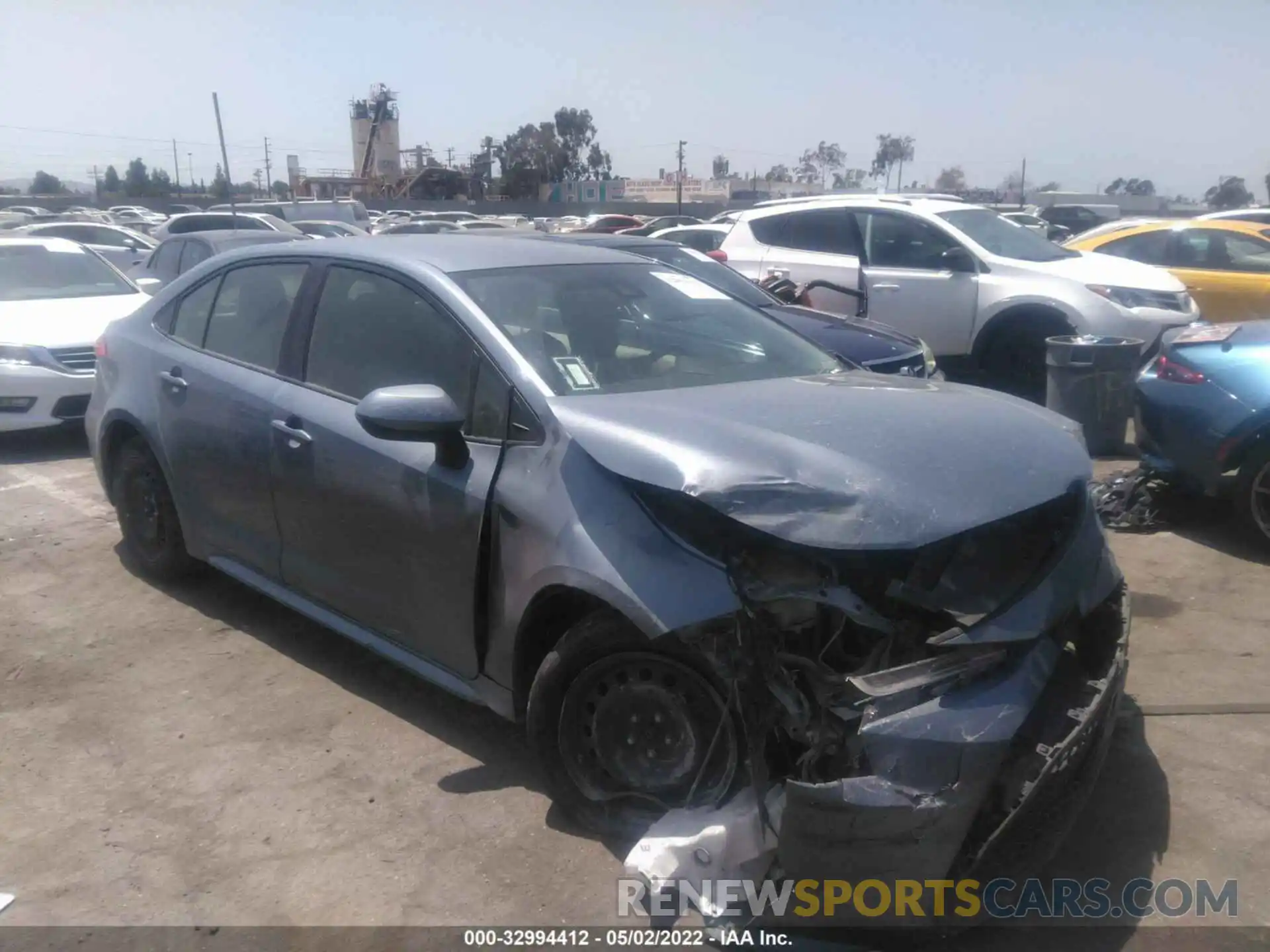 1 Photograph of a damaged car JTDEPRAE9LJ059093 TOYOTA COROLLA 2020