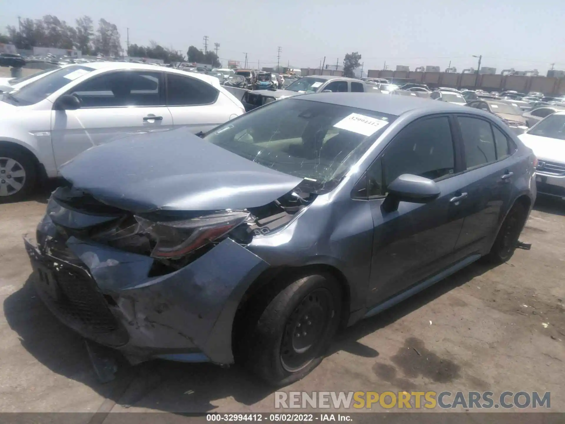 2 Photograph of a damaged car JTDEPRAE9LJ059093 TOYOTA COROLLA 2020