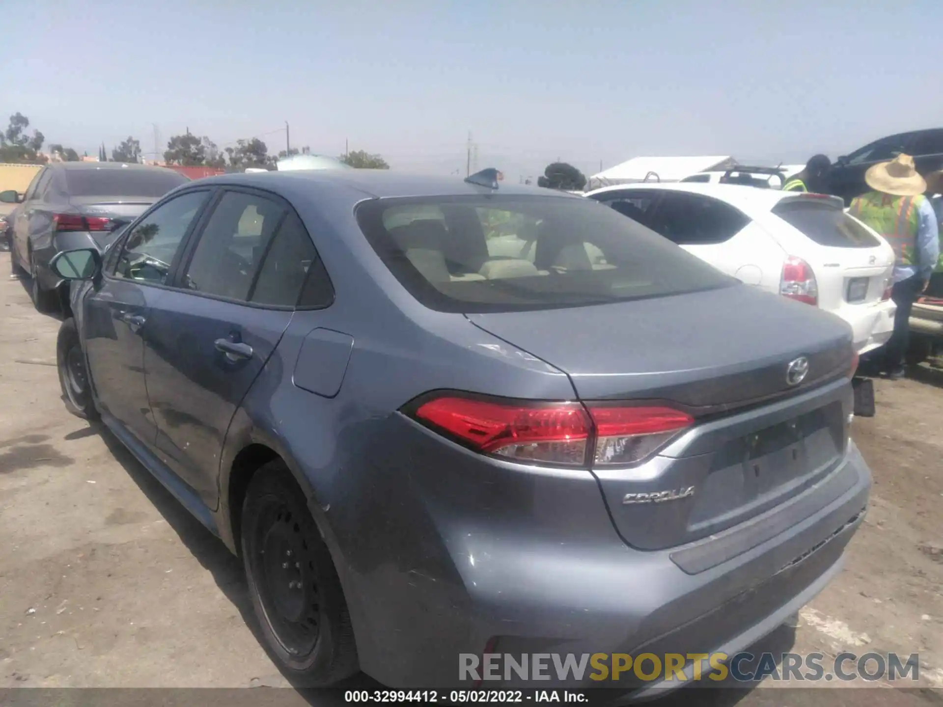 3 Photograph of a damaged car JTDEPRAE9LJ059093 TOYOTA COROLLA 2020