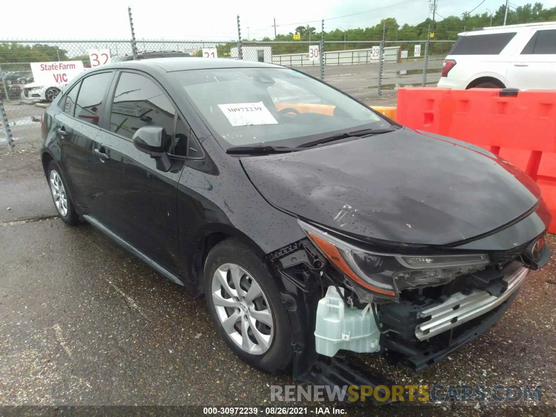 1 Photograph of a damaged car JTDEPRAE9LJ060230 TOYOTA COROLLA 2020