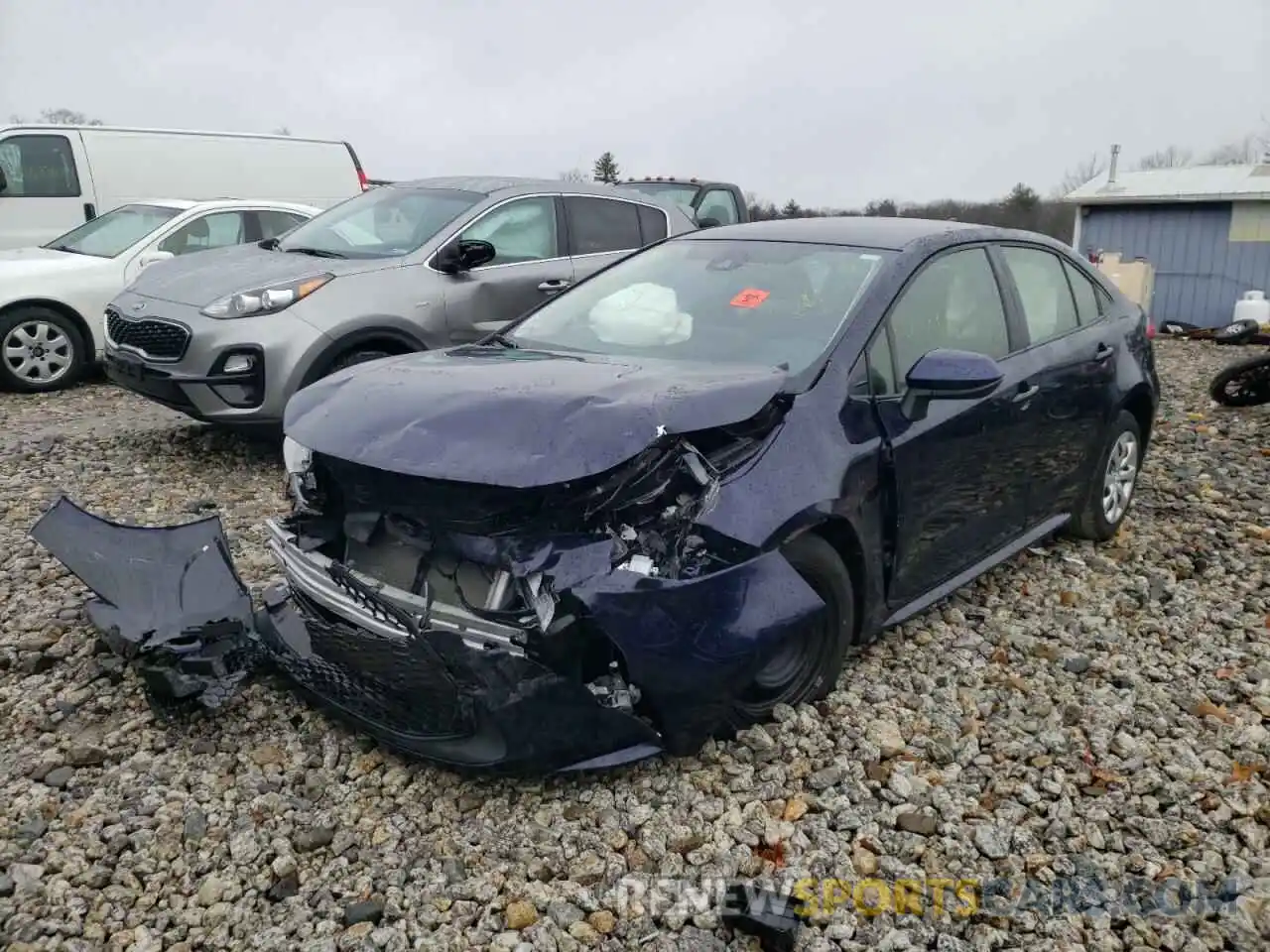 2 Photograph of a damaged car JTDEPRAE9LJ060633 TOYOTA COROLLA 2020