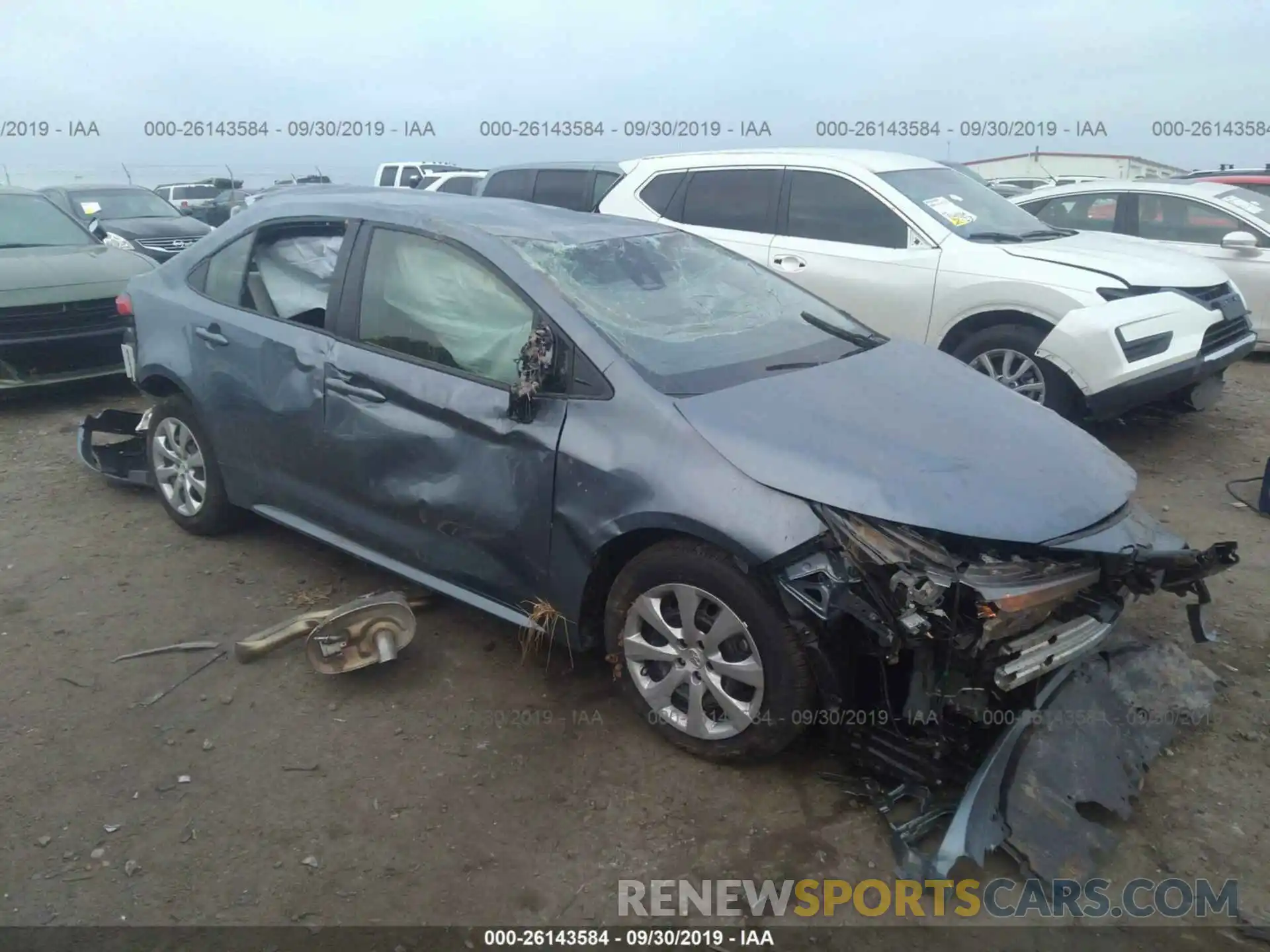 1 Photograph of a damaged car JTDEPRAE9LJ060728 TOYOTA COROLLA 2020