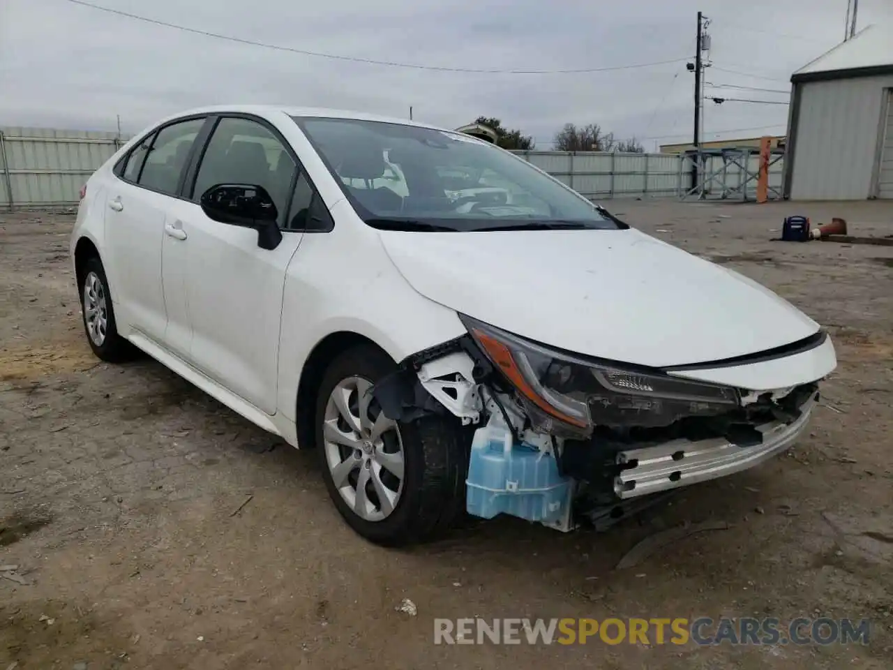 1 Photograph of a damaged car JTDEPRAE9LJ060762 TOYOTA COROLLA 2020