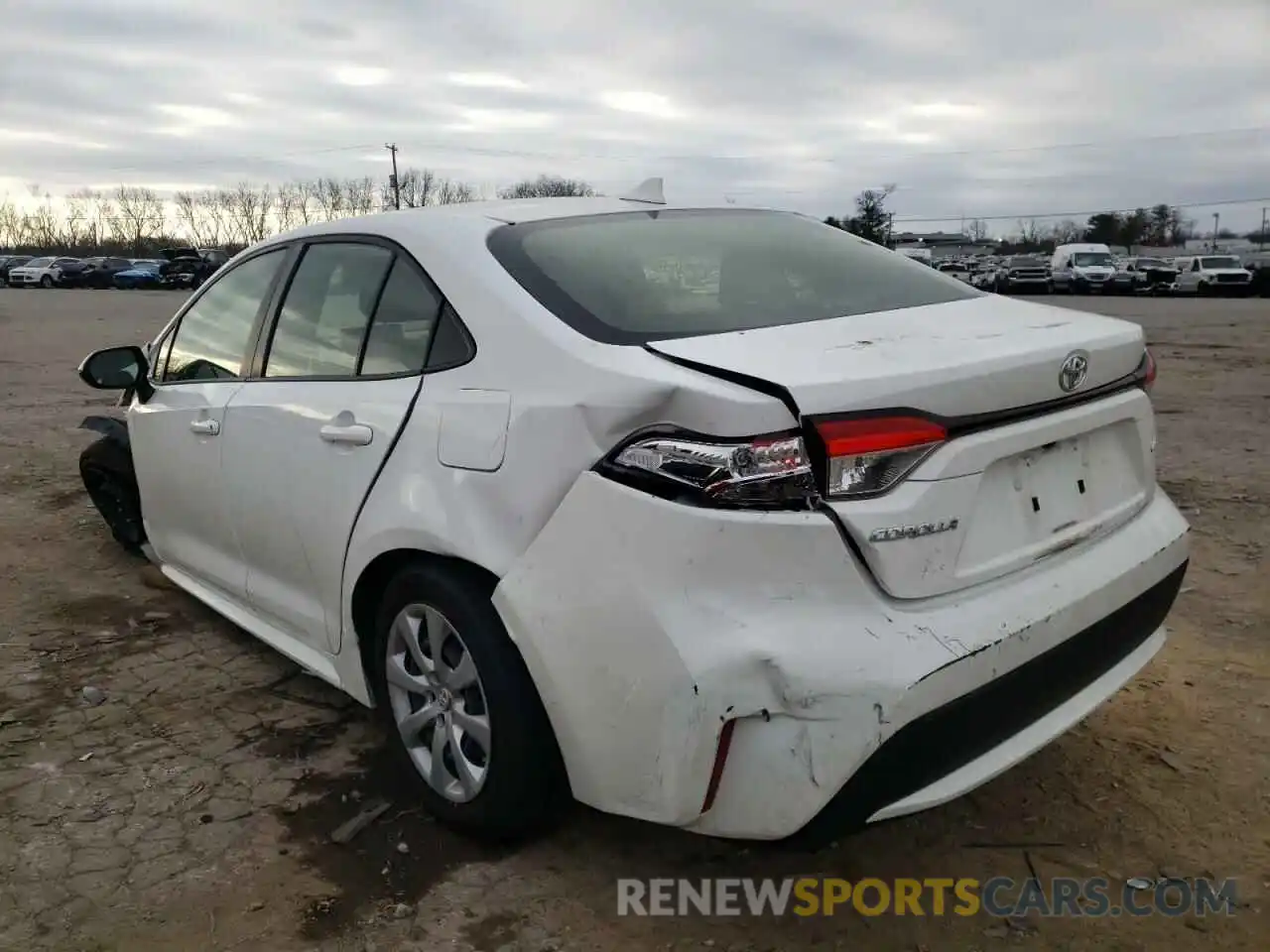 3 Photograph of a damaged car JTDEPRAE9LJ060762 TOYOTA COROLLA 2020