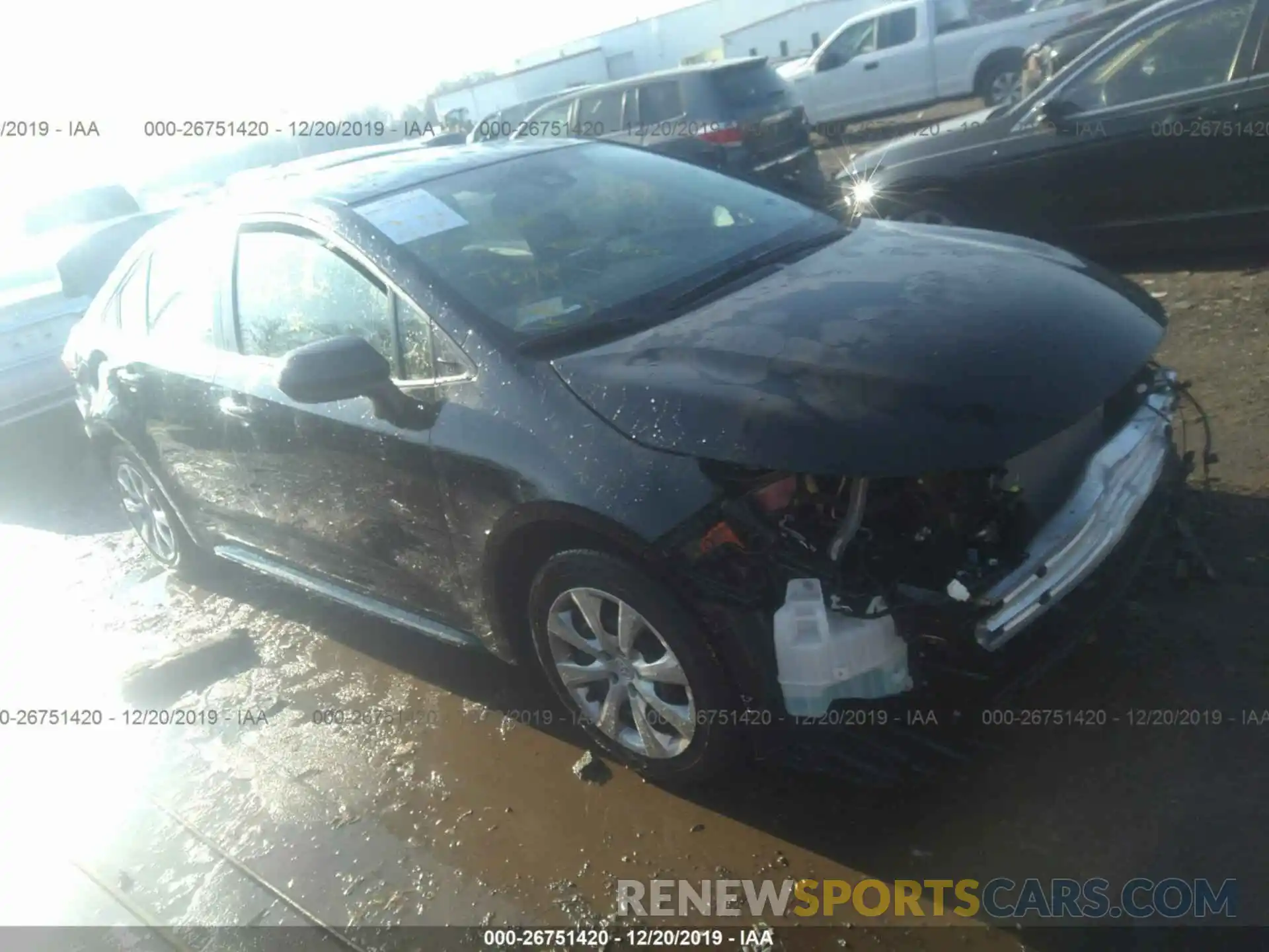 1 Photograph of a damaged car JTDEPRAE9LJ061006 TOYOTA COROLLA 2020