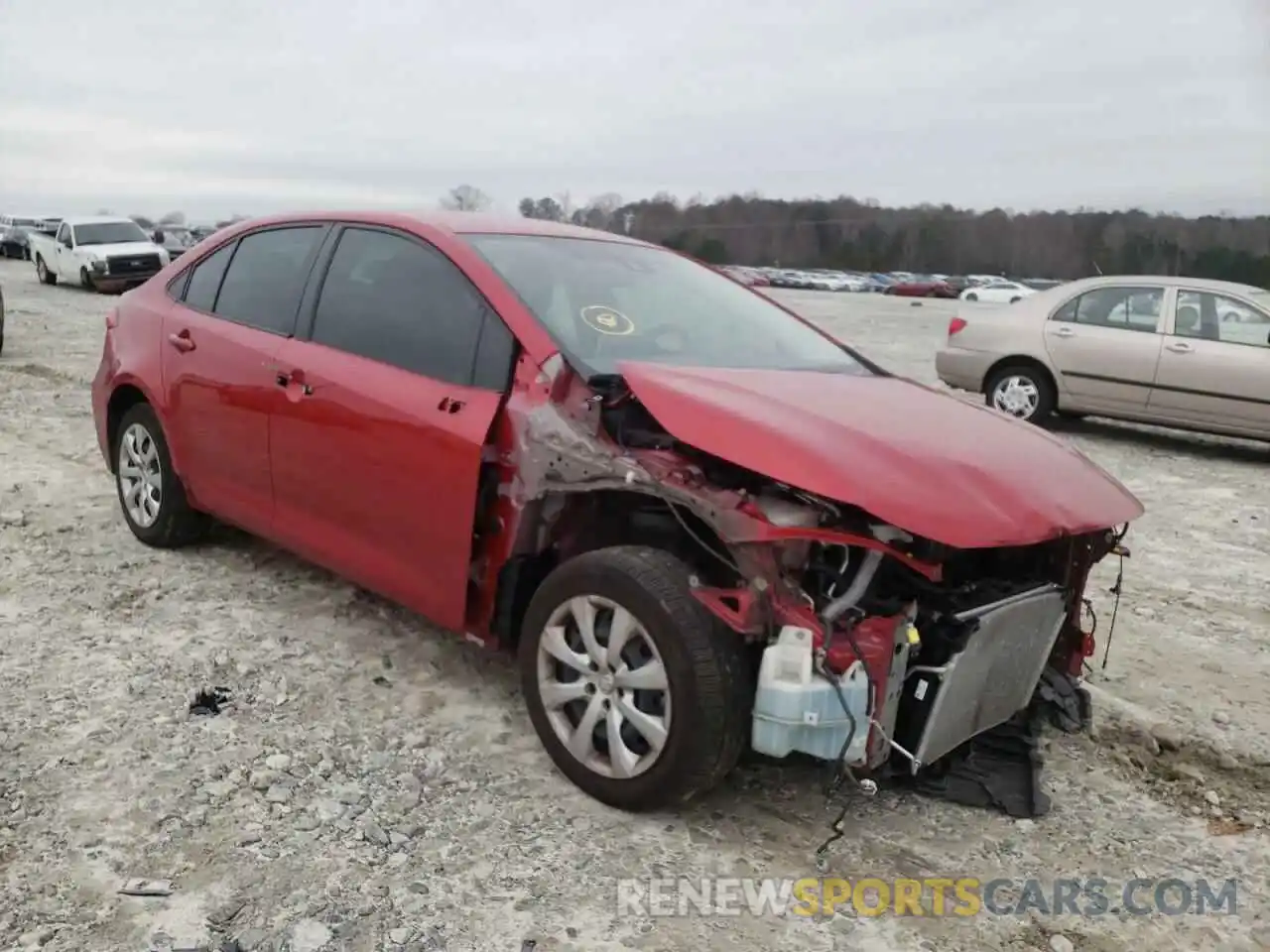 1 Photograph of a damaged car JTDEPRAE9LJ063046 TOYOTA COROLLA 2020