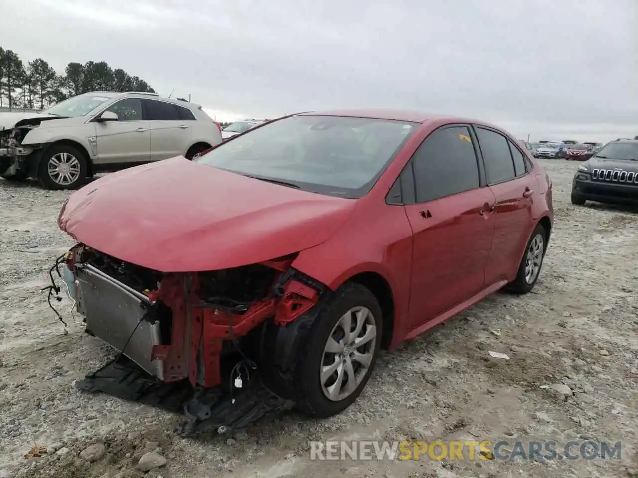 2 Photograph of a damaged car JTDEPRAE9LJ063046 TOYOTA COROLLA 2020