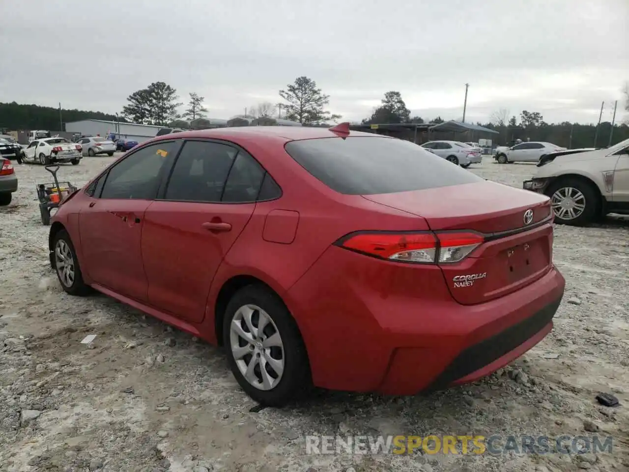 3 Photograph of a damaged car JTDEPRAE9LJ063046 TOYOTA COROLLA 2020