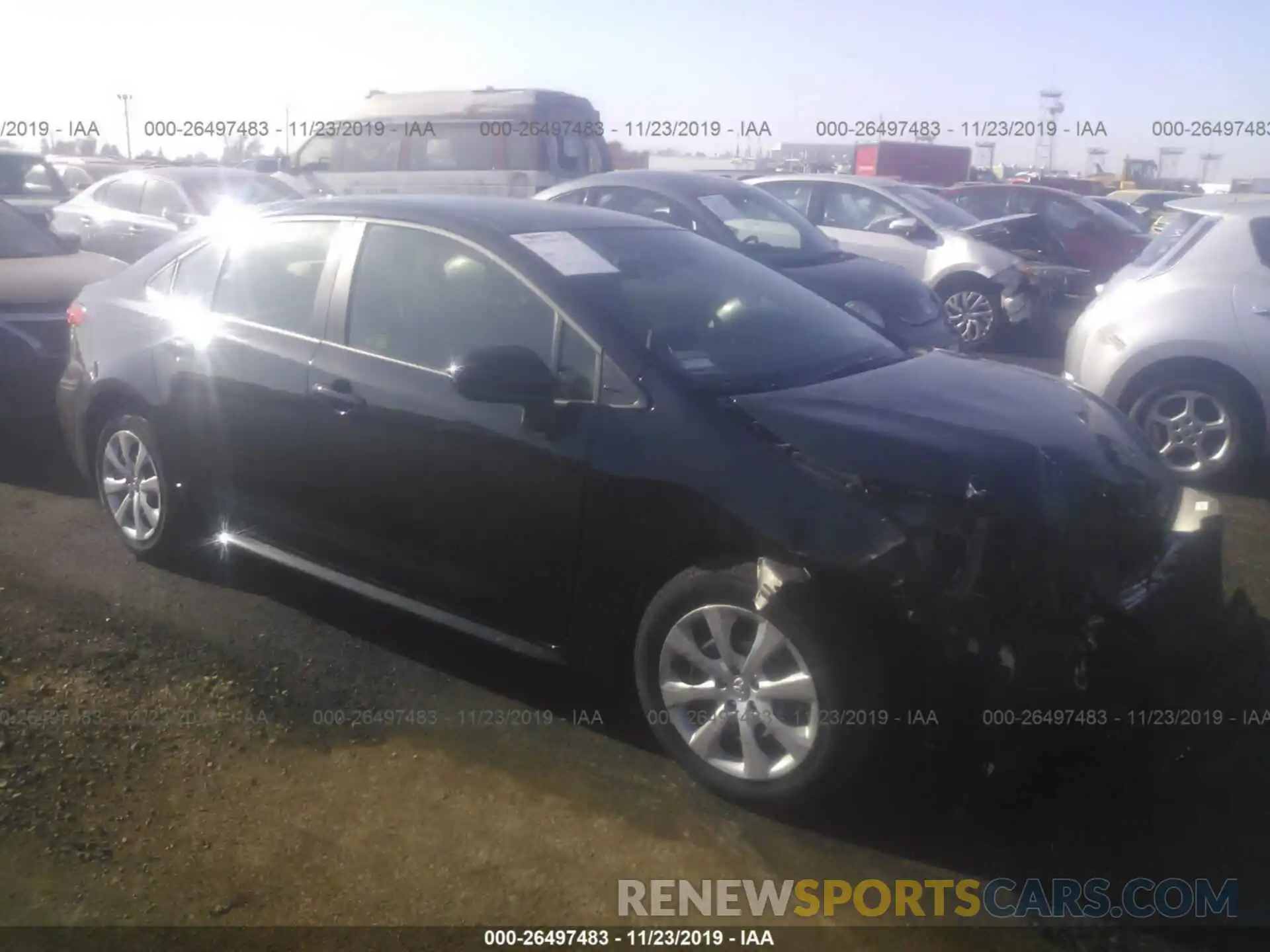 1 Photograph of a damaged car JTDEPRAE9LJ063127 TOYOTA COROLLA 2020