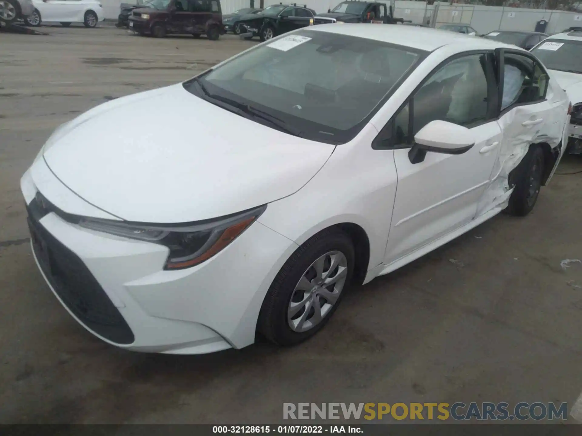 2 Photograph of a damaged car JTDEPRAE9LJ063550 TOYOTA COROLLA 2020