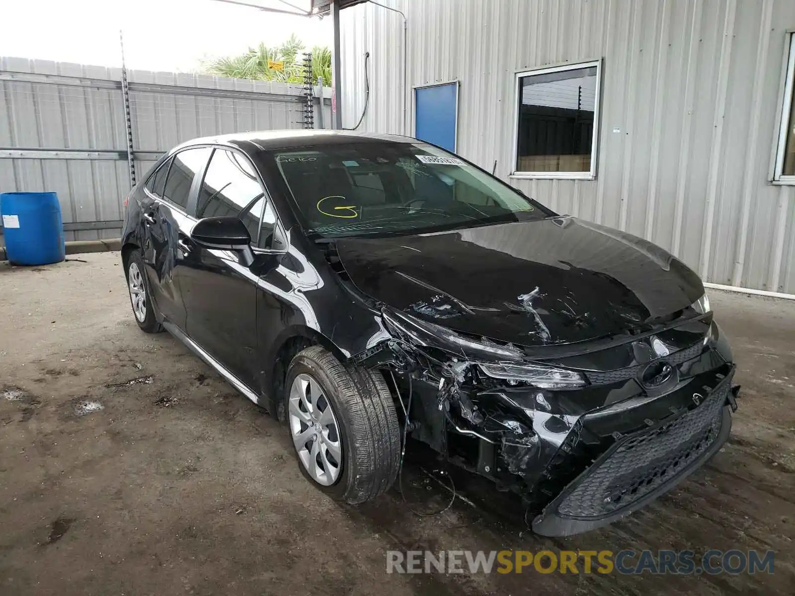 1 Photograph of a damaged car JTDEPRAE9LJ064150 TOYOTA COROLLA 2020