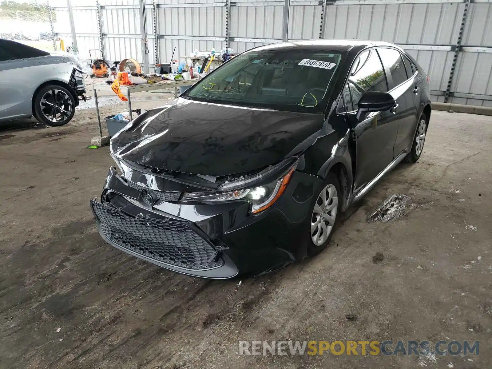 2 Photograph of a damaged car JTDEPRAE9LJ064150 TOYOTA COROLLA 2020