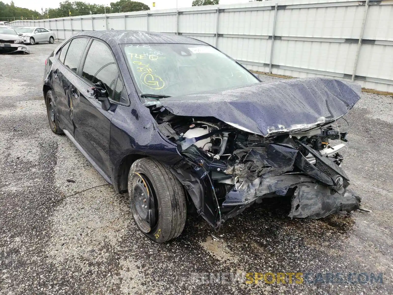 1 Photograph of a damaged car JTDEPRAE9LJ064200 TOYOTA COROLLA 2020