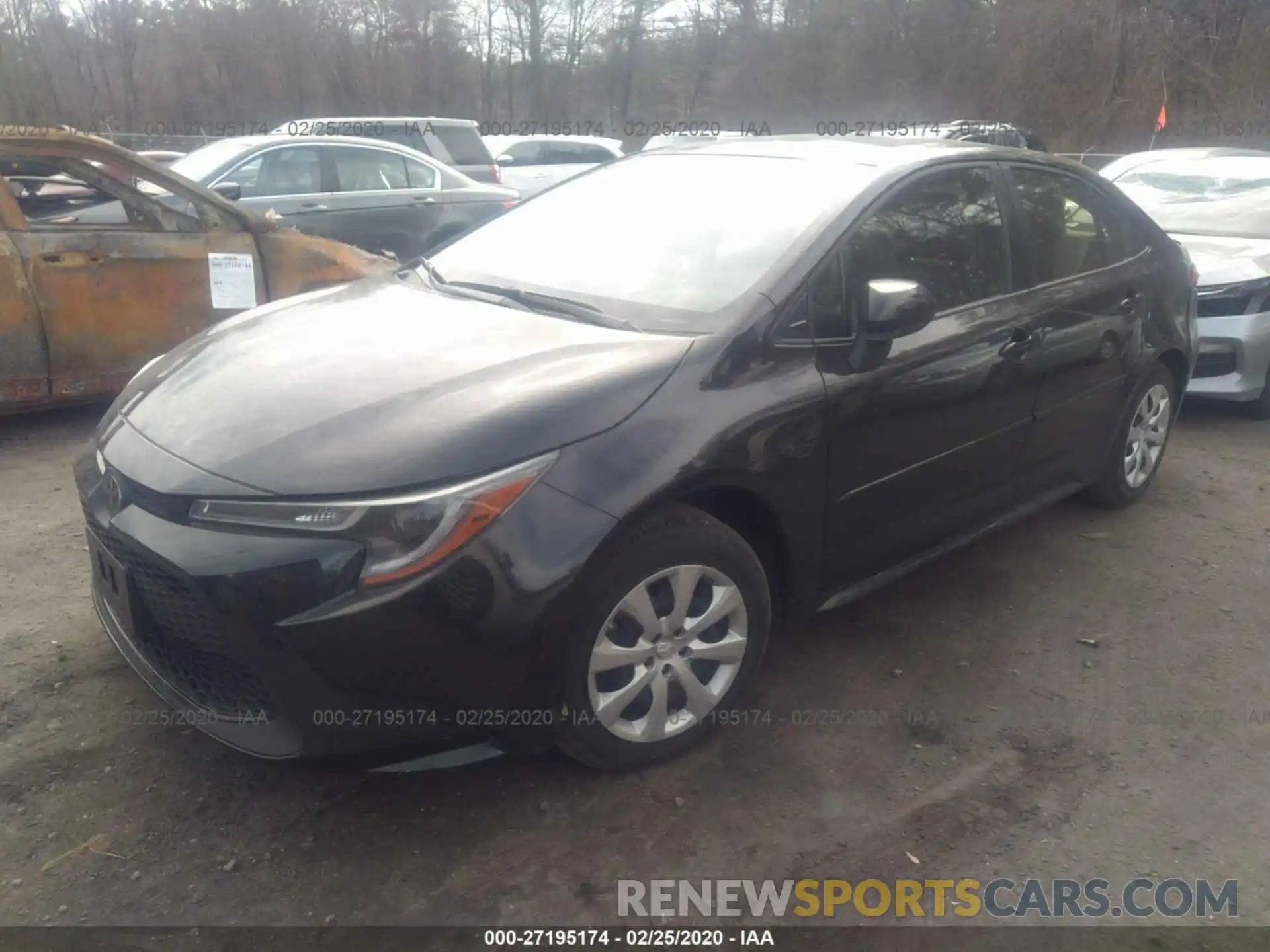 2 Photograph of a damaged car JTDEPRAE9LJ064634 TOYOTA COROLLA 2020