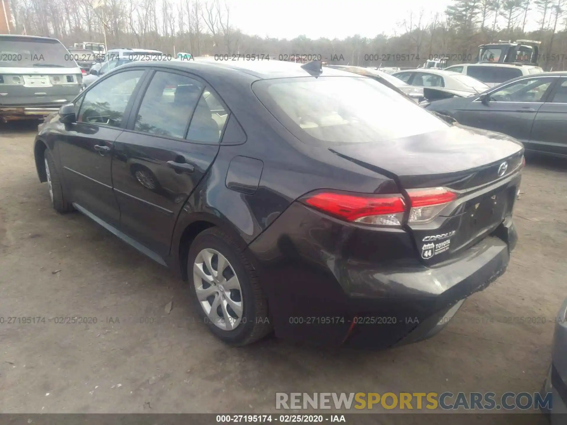 3 Photograph of a damaged car JTDEPRAE9LJ064634 TOYOTA COROLLA 2020