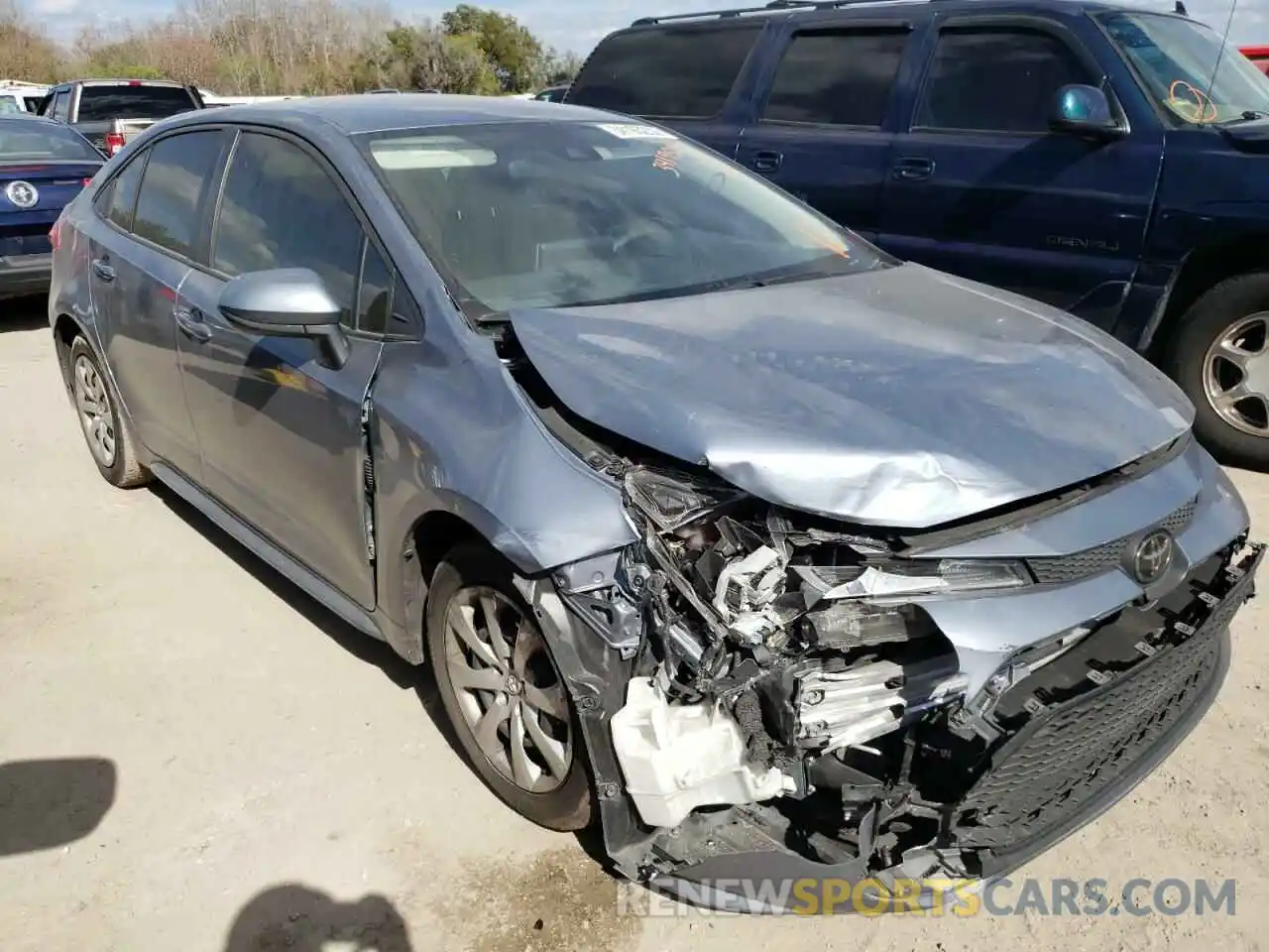 1 Photograph of a damaged car JTDEPRAE9LJ065198 TOYOTA COROLLA 2020