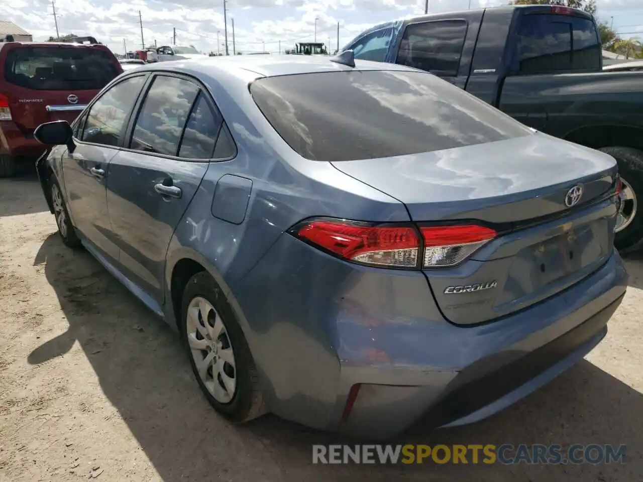 3 Photograph of a damaged car JTDEPRAE9LJ065198 TOYOTA COROLLA 2020