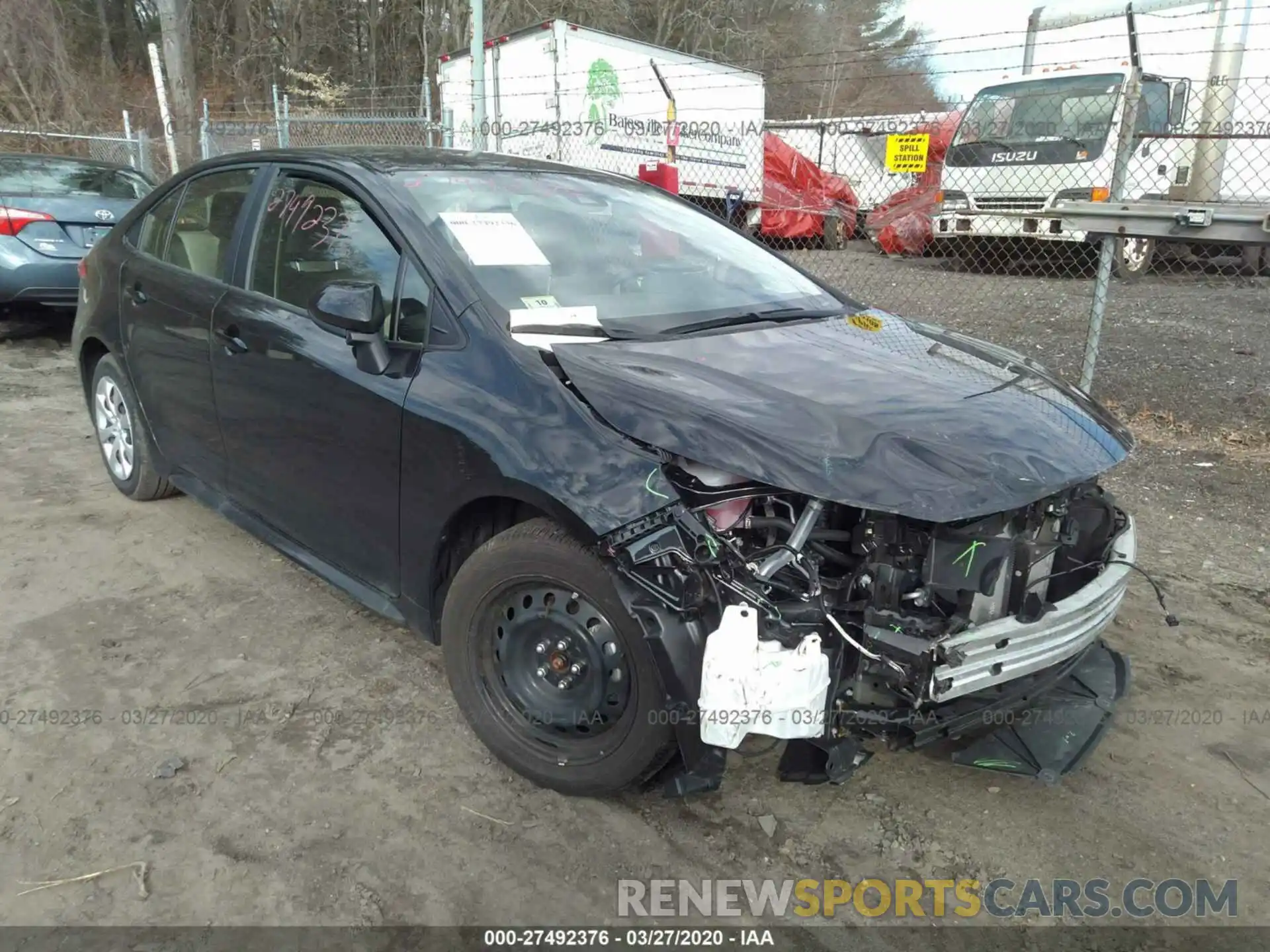 1 Photograph of a damaged car JTDEPRAE9LJ065248 TOYOTA COROLLA 2020